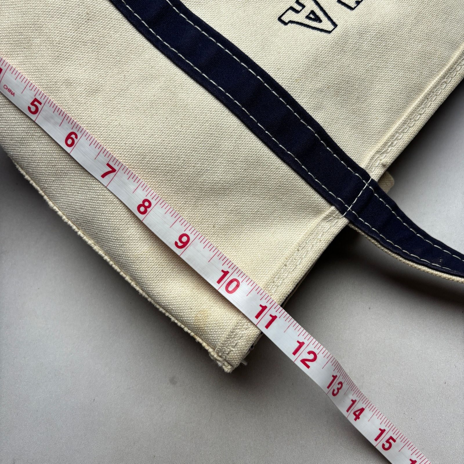 L.L. Bean Vintage 90s LL Bean Boat and Tote Canvas Bag Beach Grocery Size ONE SIZE - 13 Thumbnail