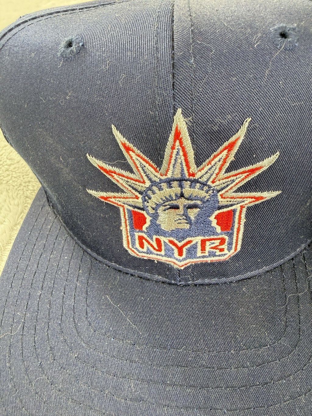 American Needle Vintage American Needle 90s New York Rangers Blue Snapback Size ONE SIZE - 3 Thumbnail