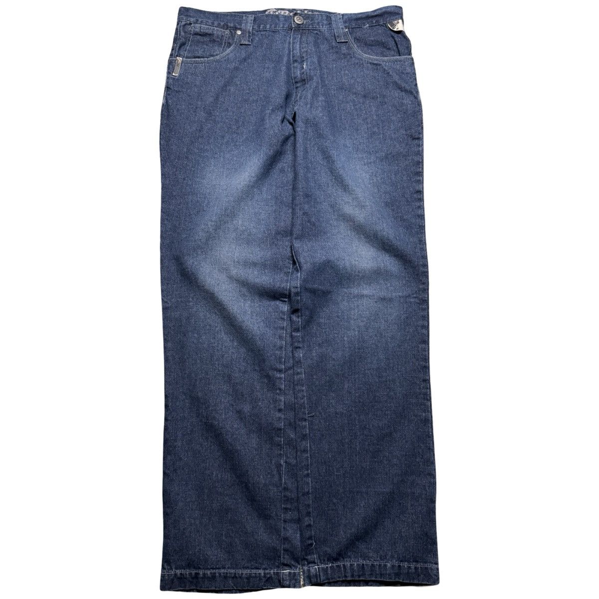 Other Vintage Y2K Raiders Dark Wash Jeans Loose Straight 36 X 32 Size US 36 / EU 52 - 3 Thumbnail