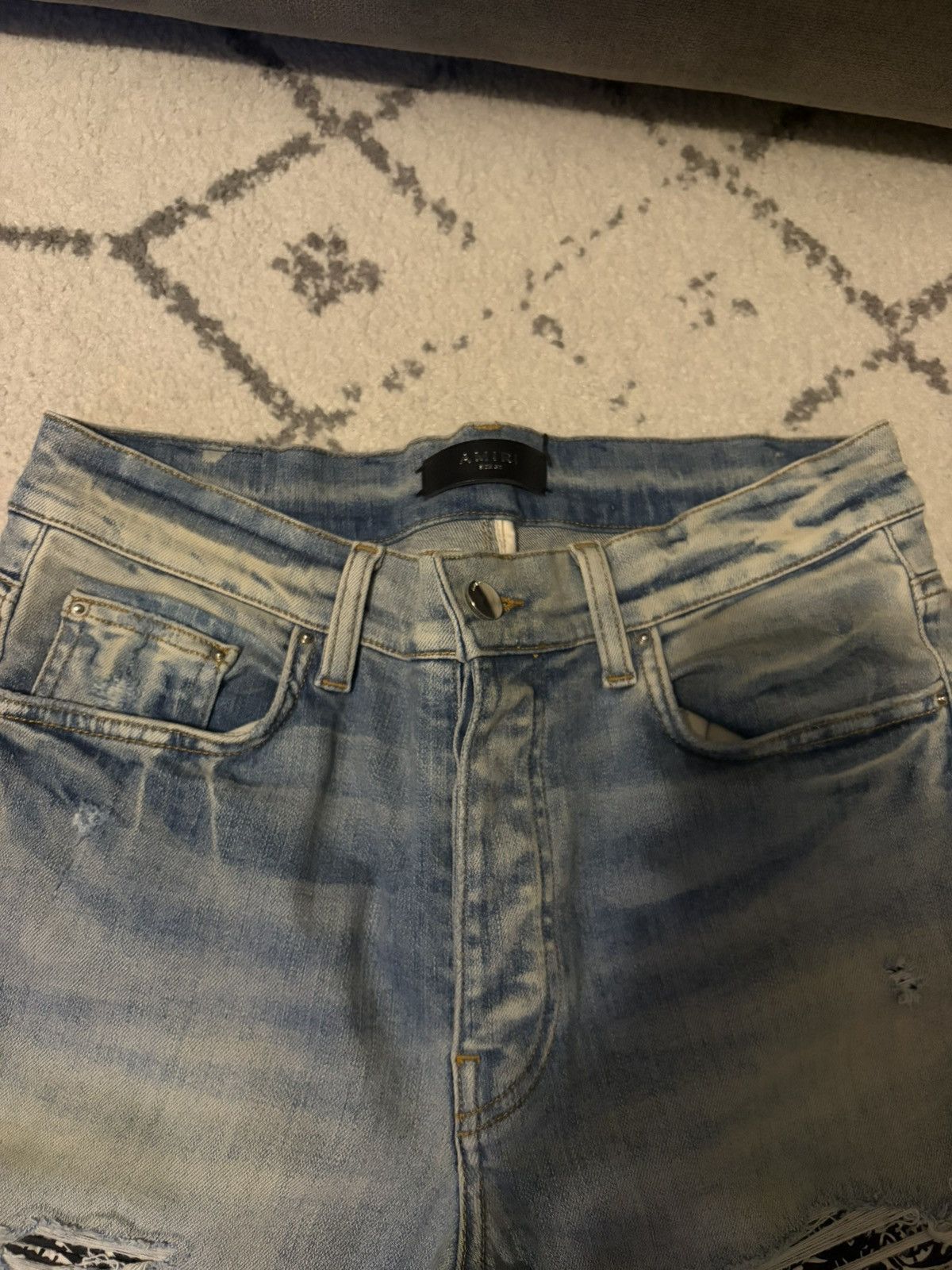 Amiri Amiri Black Patch Jeans Size US 32 / EU 48 - 6 Thumbnail