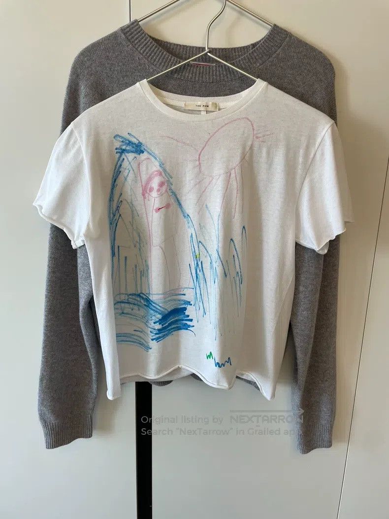 The Row The row Graffiti White Short Sleeve Size S / US 4 / IT 40 - 2 Thumbnail