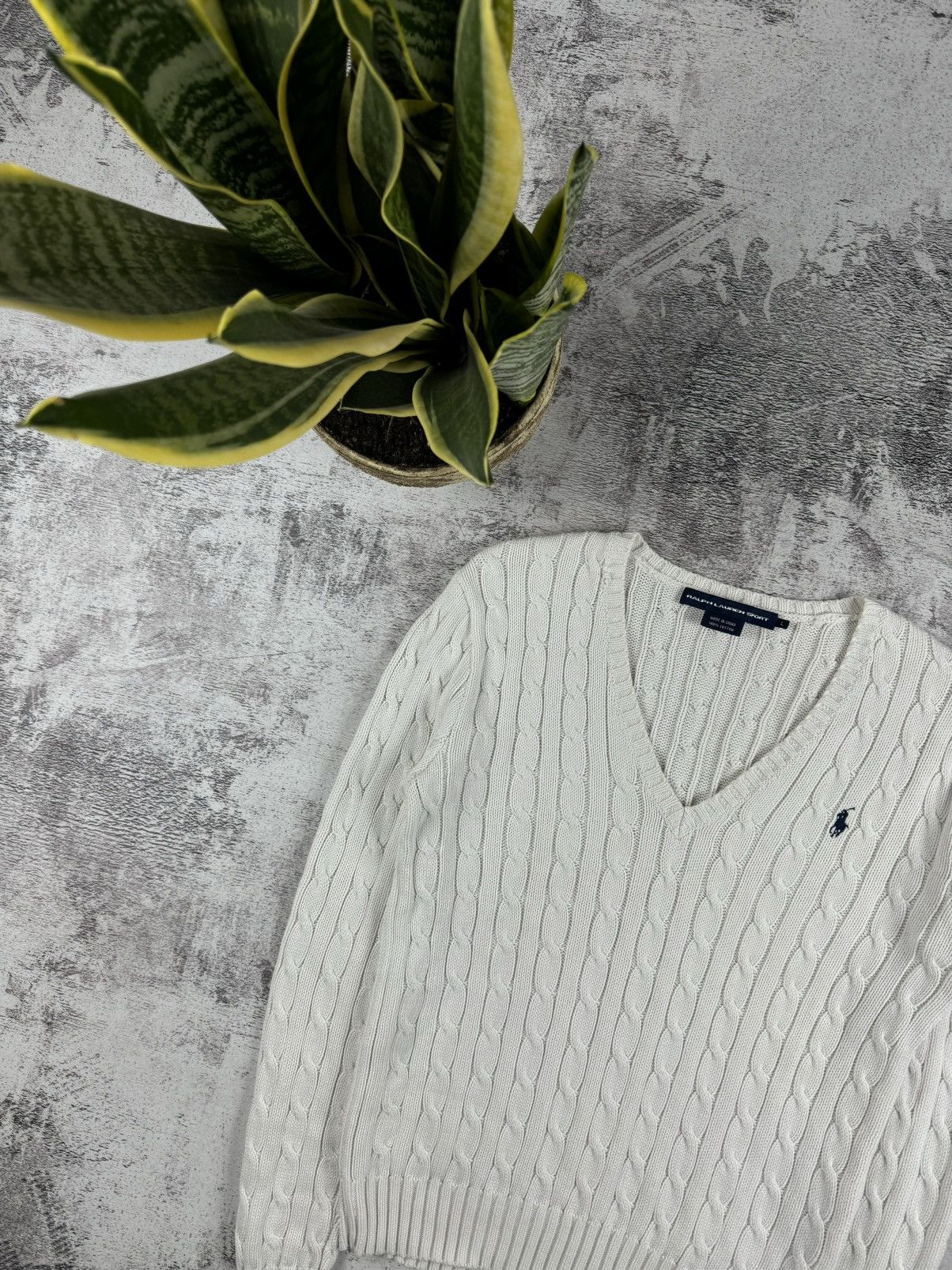 Ralph Lauren Sport Polo Ralph Lauren Sport Cable Knited Sweater Pullover V-Neck Size L / US 10 / IT 46 - 4 Thumbnail