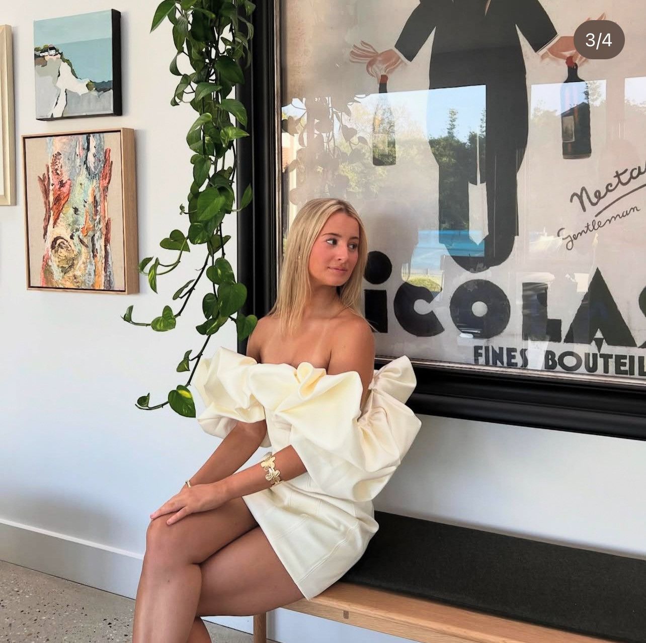 House of CB House of CB Jana Giant Bow Strapless Mini Cocktail Dress |  Grailed