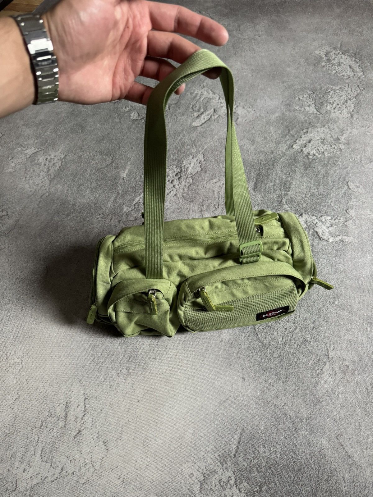Eastpak Eastpak Ashley Green Mini Duffel Shoulder Bag Utility Y2K Size ONE SIZE - 3 Thumbnail