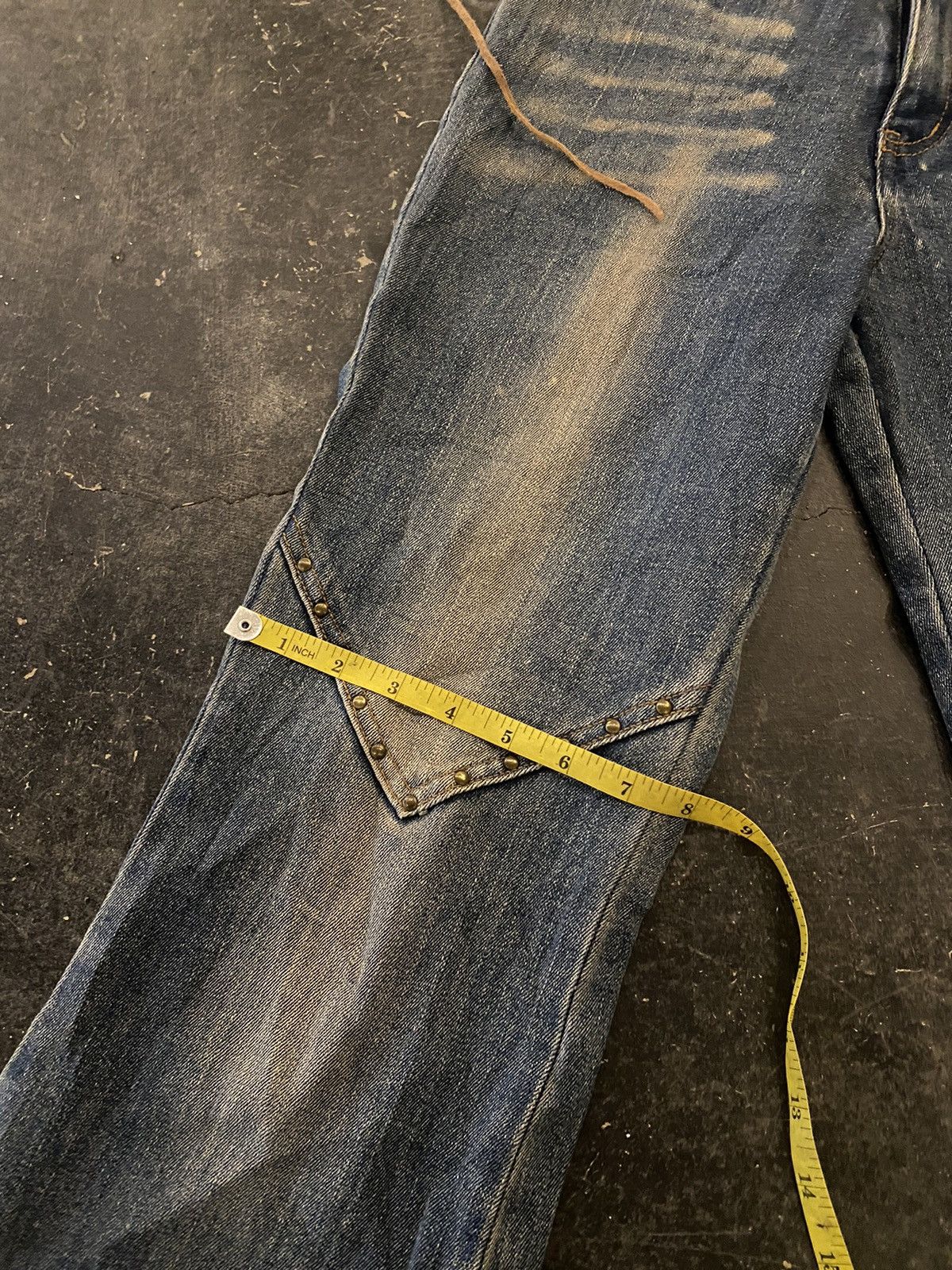Beauty Beast Y2k lace up bootcut jeans Size US 28 / EU 44 - 12 Thumbnail