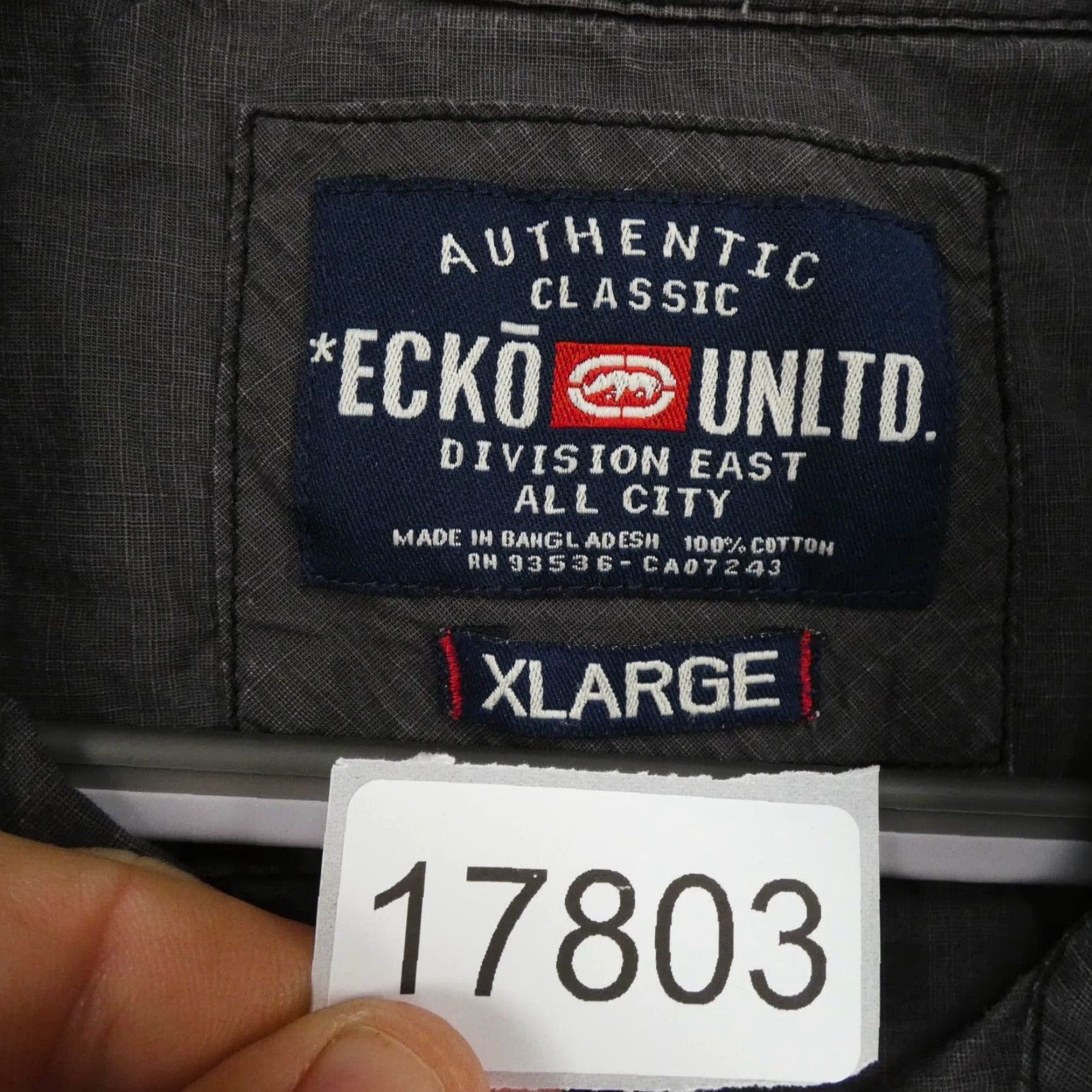 Ecko Unltd. Ecko Unltd Shirt Mens Gray Extra Large Short Sleeve Button Up w Logo Size US XL / EU 56 / 4 - 7 Thumbnail