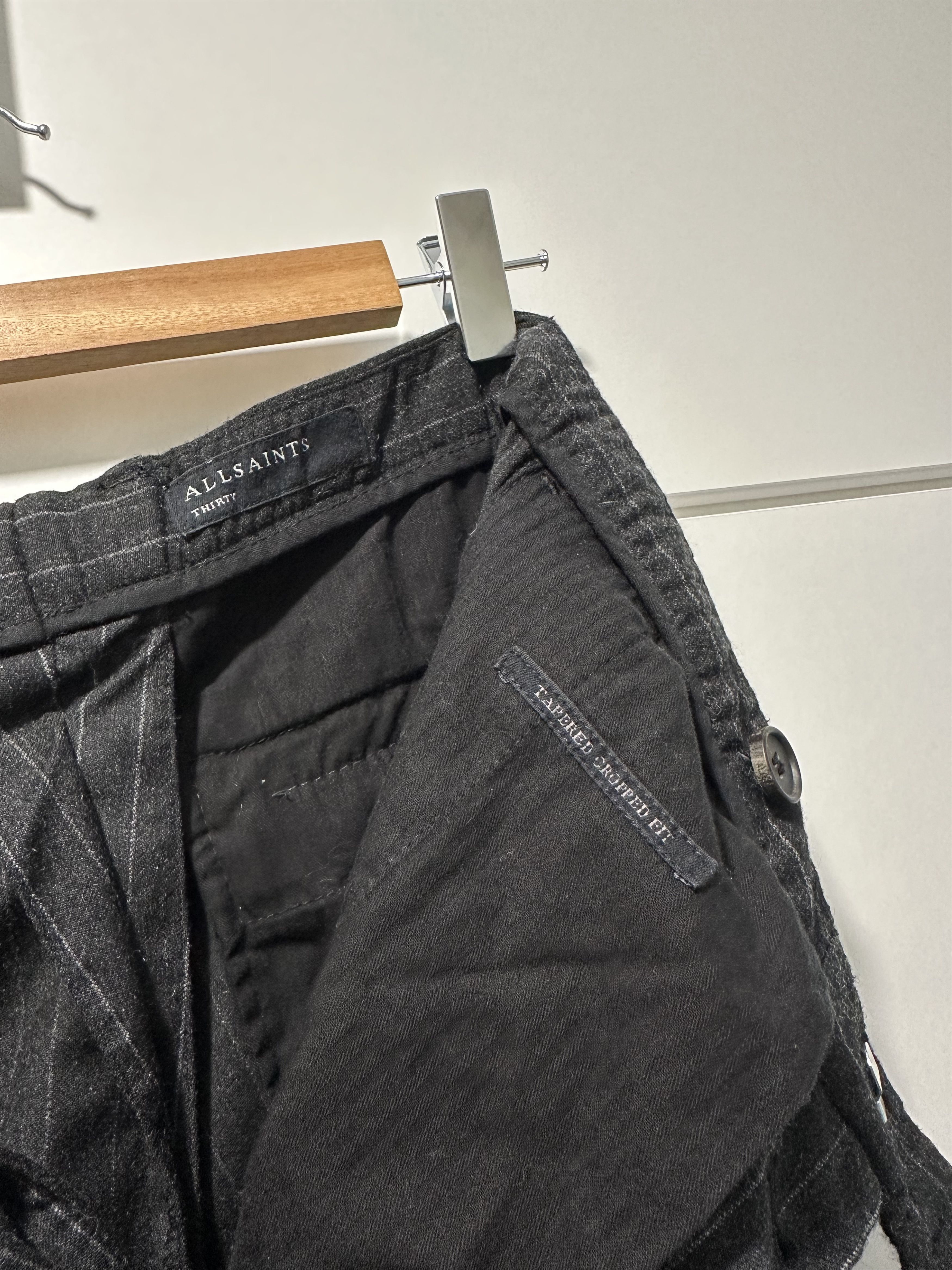 Allsaints Allsaints Wool Striped Casual Pants ( 30/S ) Size US 30 / EU 46 - 4 Thumbnail