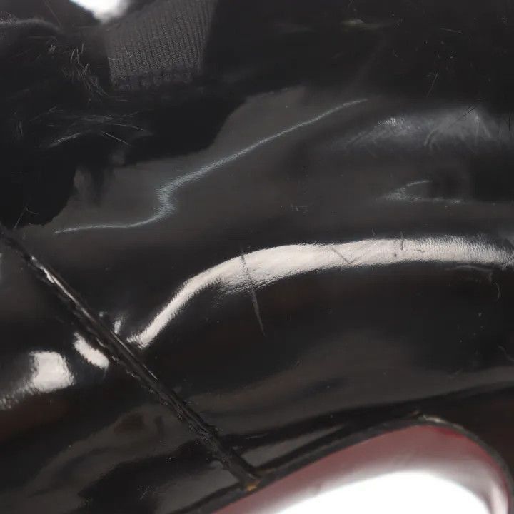 Louis Vuitton Louis Vuitton Black Fur Detail High Heels -2508 Size US 4 / IT 34 - 8 Thumbnail