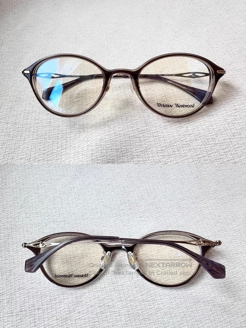 Vivienne Westwood Vivienne Westwood Gray Cat-eyed Saturn Eyeglass Frames Size ONE SIZE - 2 Thumbnail
