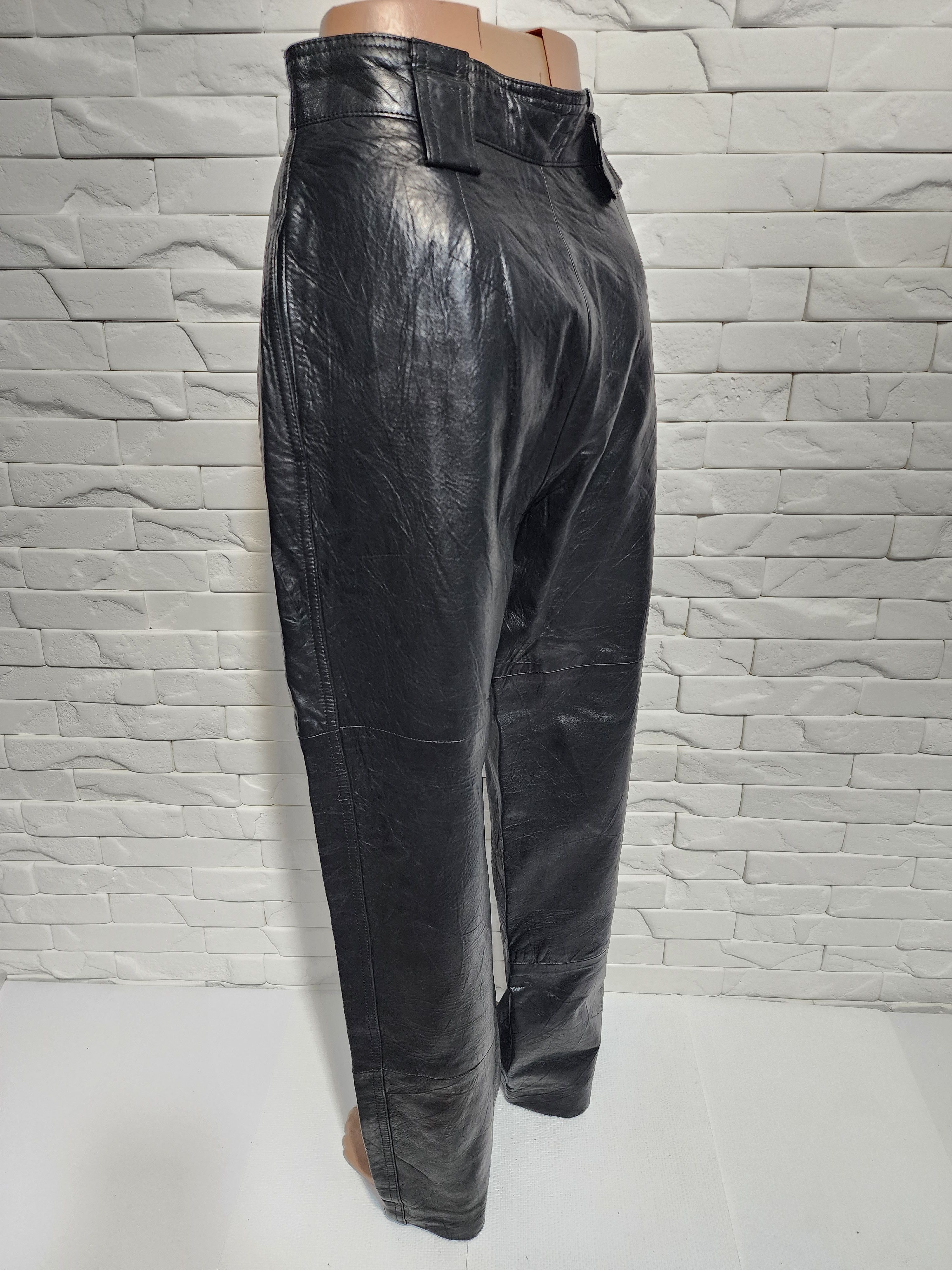 Other Black leather women's pants. Size 29" - 6 Thumbnail