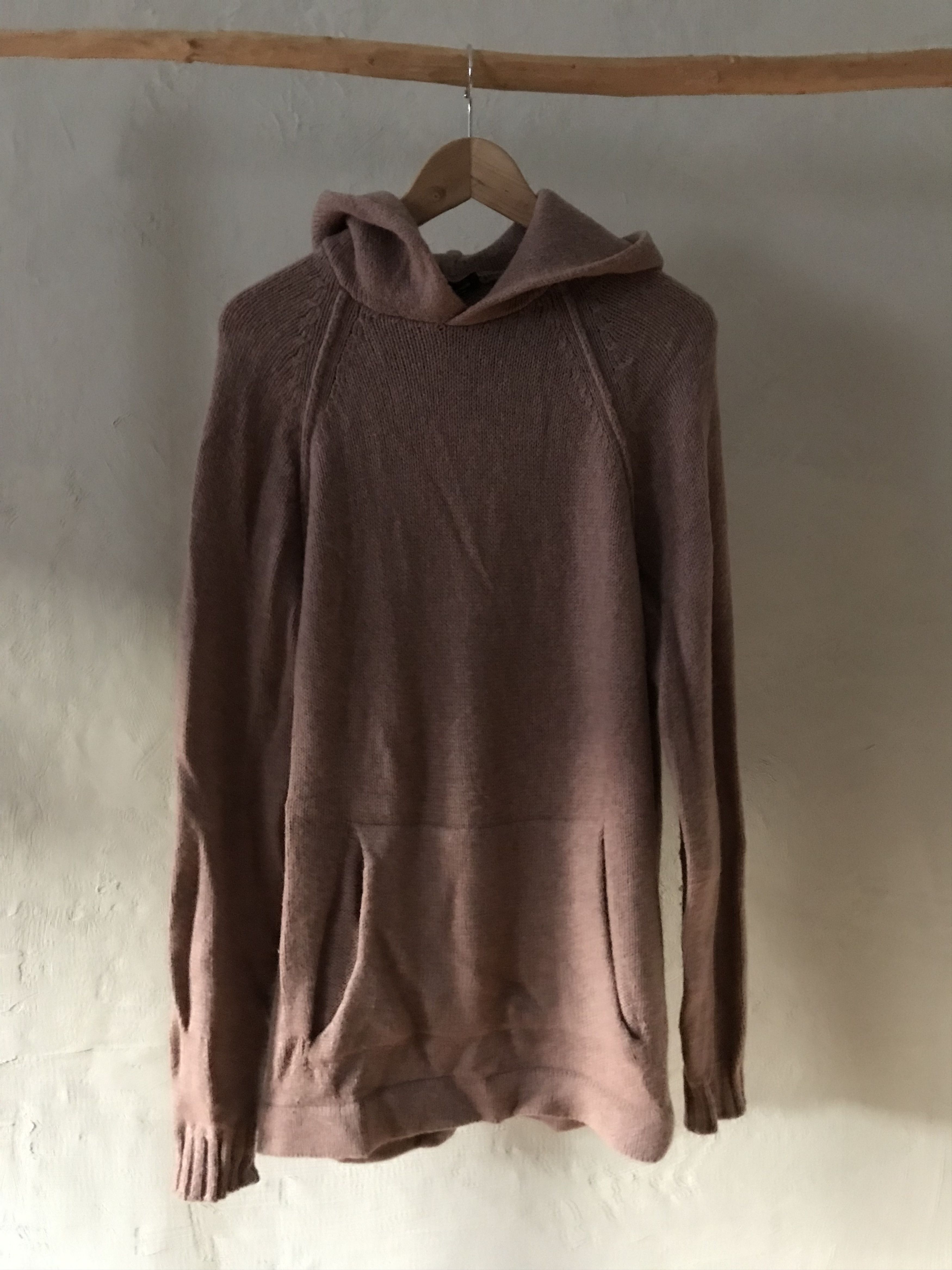 Roberto Collina Roberto Collina merino wool hooded sweater, pink/sand Size US L / EU 52-54 / 3 - 1 Thumbnail