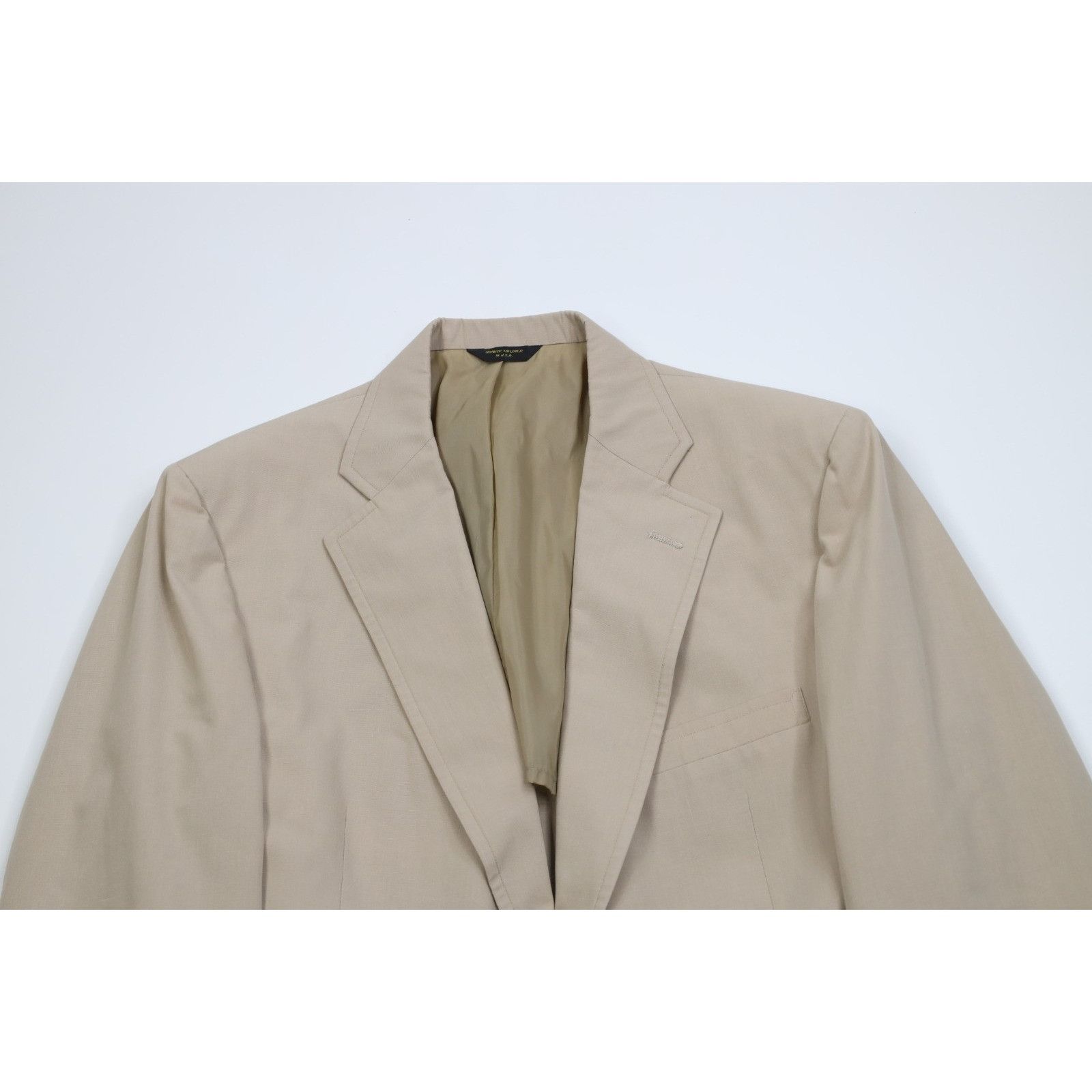 Saks Fifth Avenue Vintage 70s Saks Fifth Avenue 2 Piece Rayon Gabardine Suit Size 42R - 3 Thumbnail