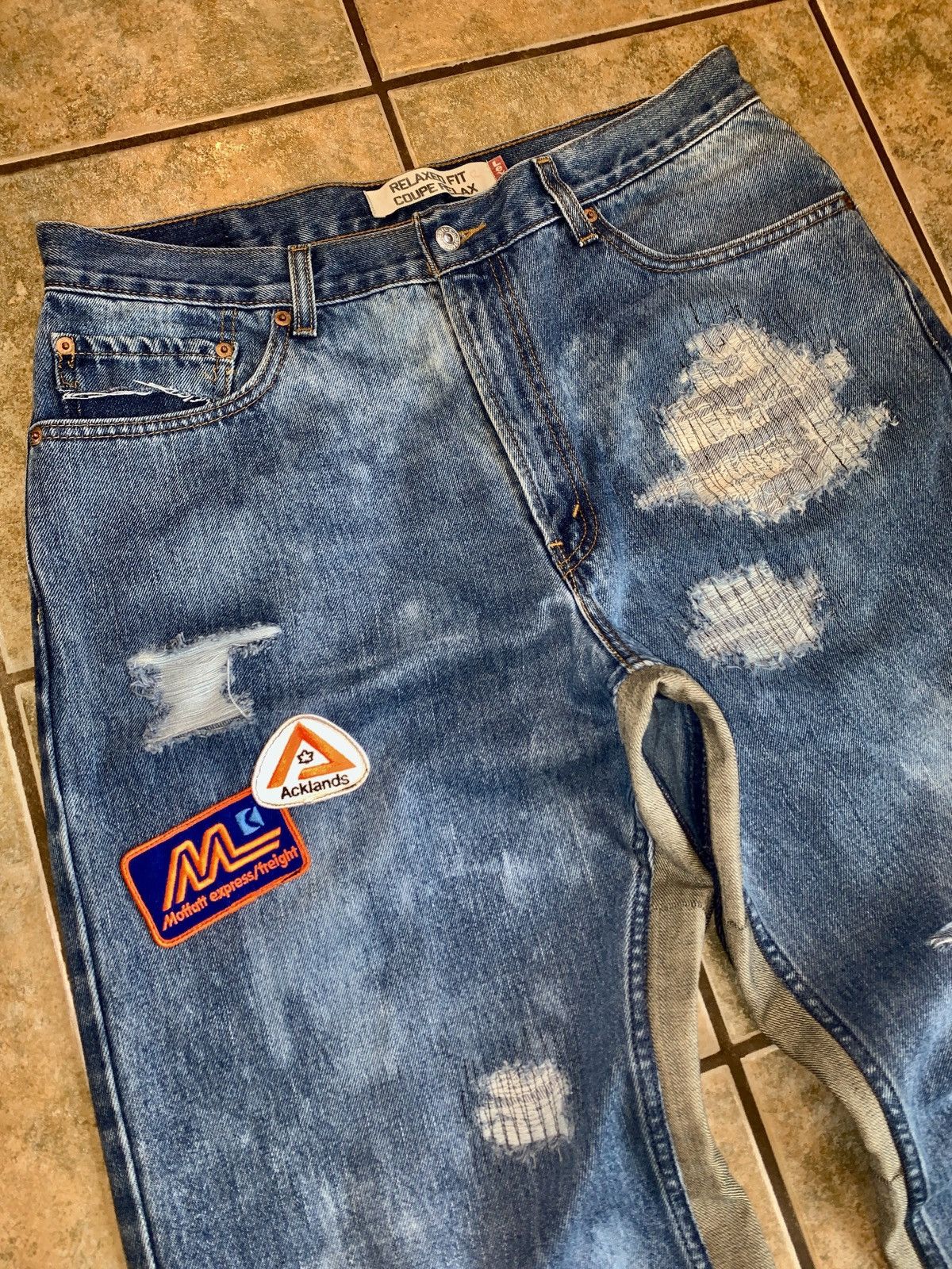 Levi's Vintage Clothing × Vintage Confidential Mafia Reworked Denim Jeans Size US 36 / EU 52 - 5 Thumbnail