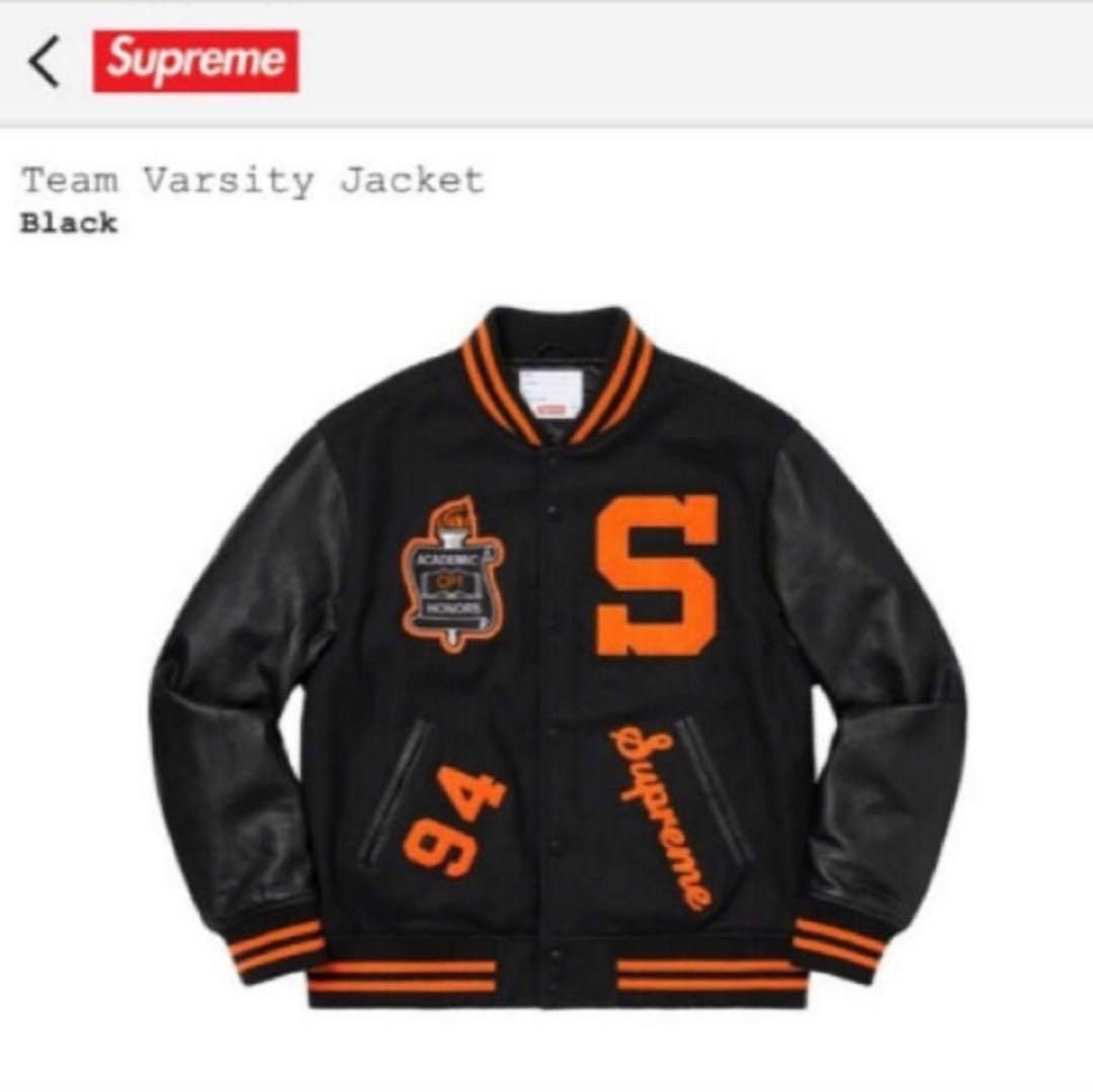 Supreme Supreme FW19 Team Varsity Jacket Size US S / EU 44-46 / 1 - 1 Thumbnail