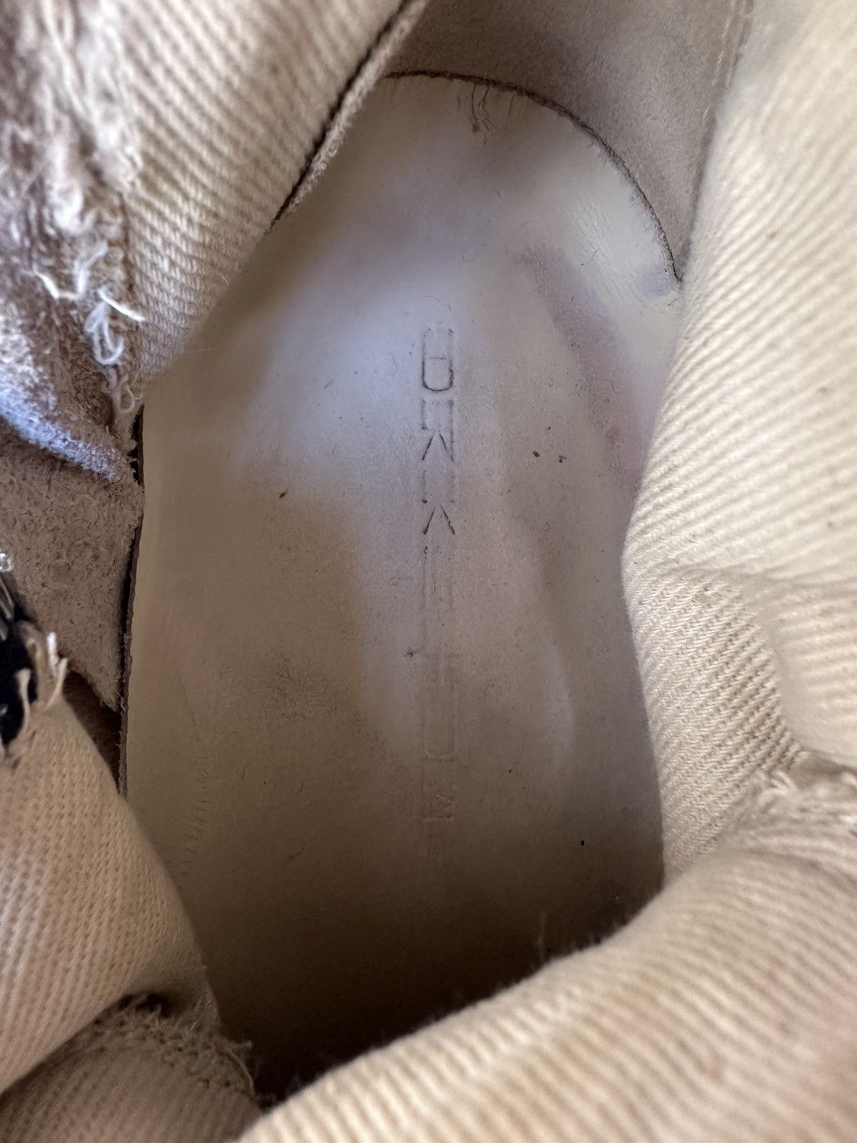 Rick Owens Rick Owens DRKSHDW Canvas Ramones Black Milk Low tops Size US 8.5 / IT 38.5 - 17 Thumbnail