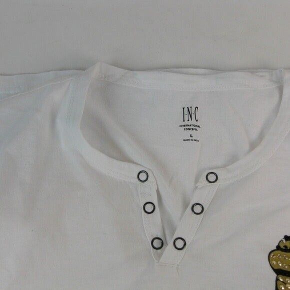 Other Men's INC International White Concepts Shirt Short Sleeve Size US L / EU 52-54 / 3 - 3 Thumbnail