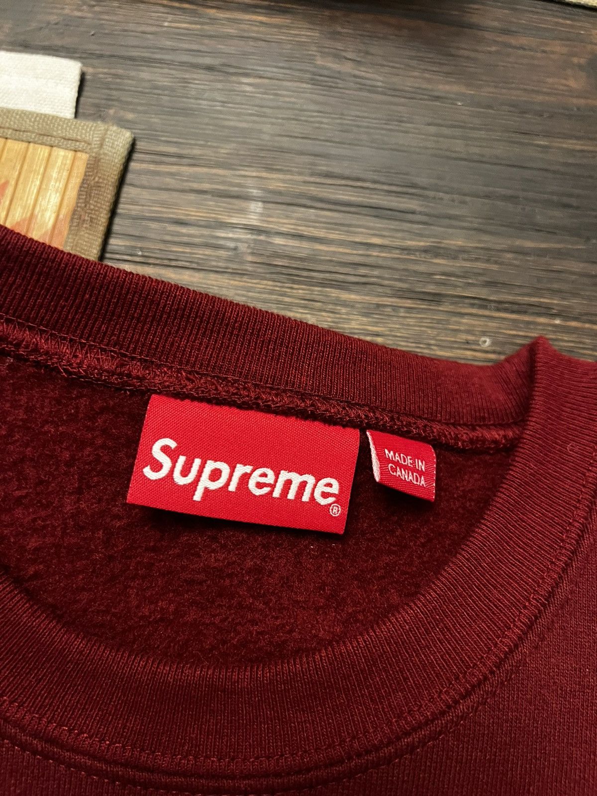 Supreme Supreme Box Logo Crewneck Cardinal Size US M / EU 48-50 / 2 - 4 Thumbnail