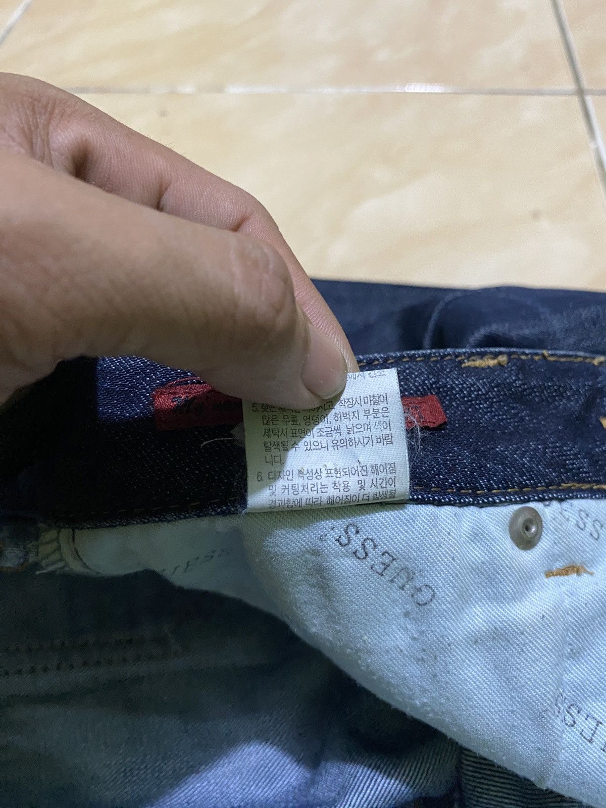 Guess × If Six Was Nine × Japanese Brand guess flare jeans blue indigo beads back pokcet Size 26" / US 2 / IT 38 - 10 Thumbnail