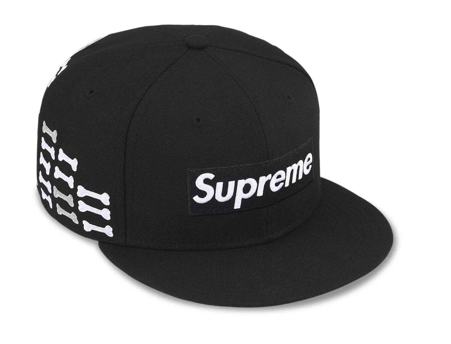 Other Supreme Bones Box Logo New Era 59Fifty Hat Black 7 1/2 Size ONE SIZE - 2 Thumbnail