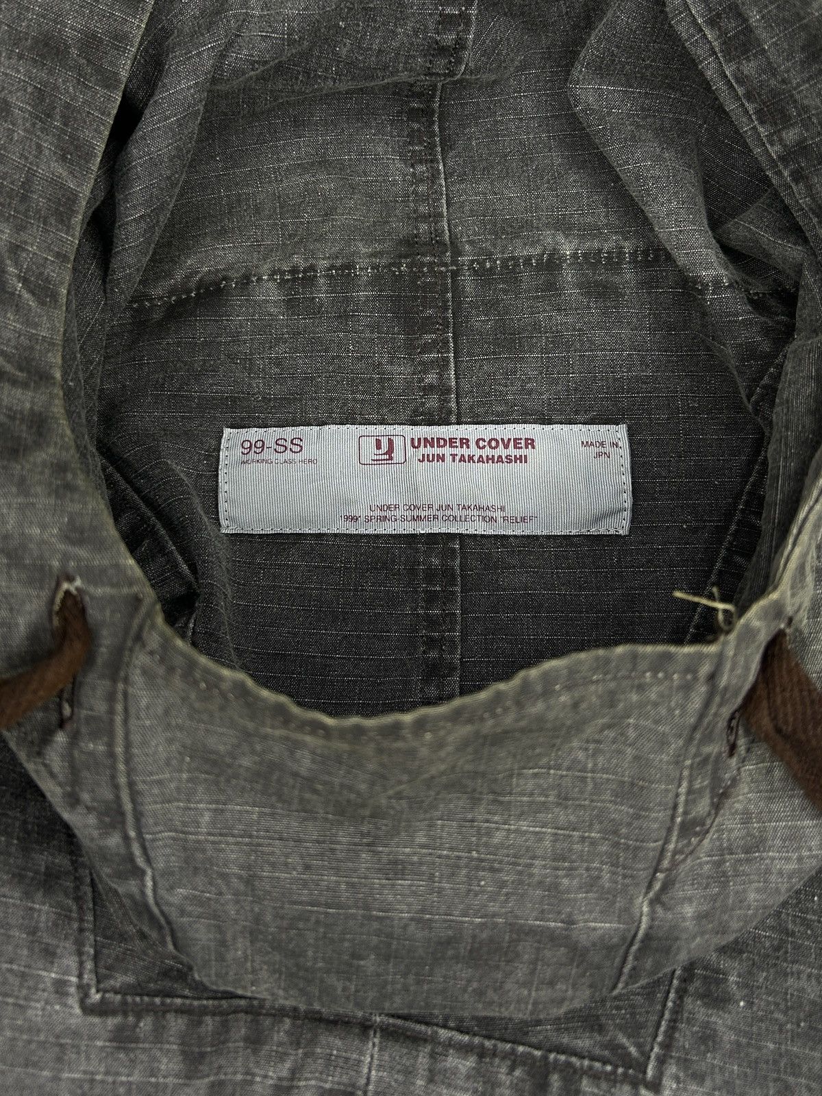 Undercover S/S 99 Relief Trompe Loeil Ripstop Anorak Size US L / EU 52-54 / 3 - 2 Thumbnail