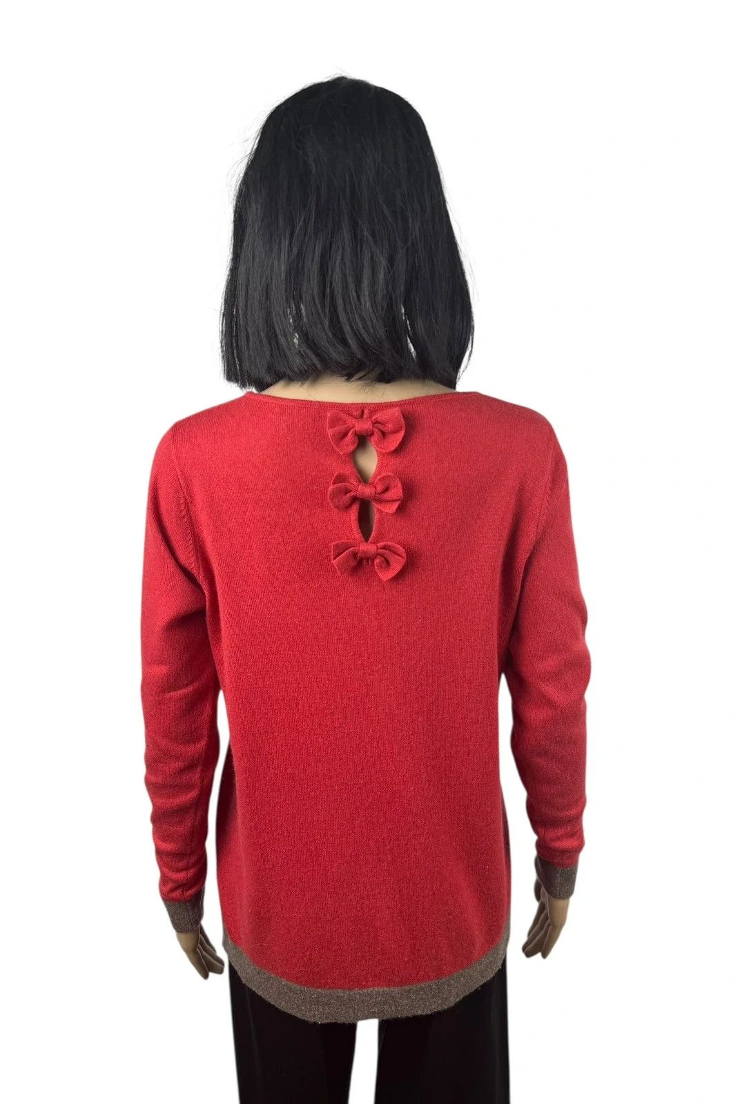 Johnstons Of Elgin Johnstons Of Elgin Silk Cashmere Jumper Bow Decor size M Size M / US 6-8 / IT 42-44 - 2 Thumbnail