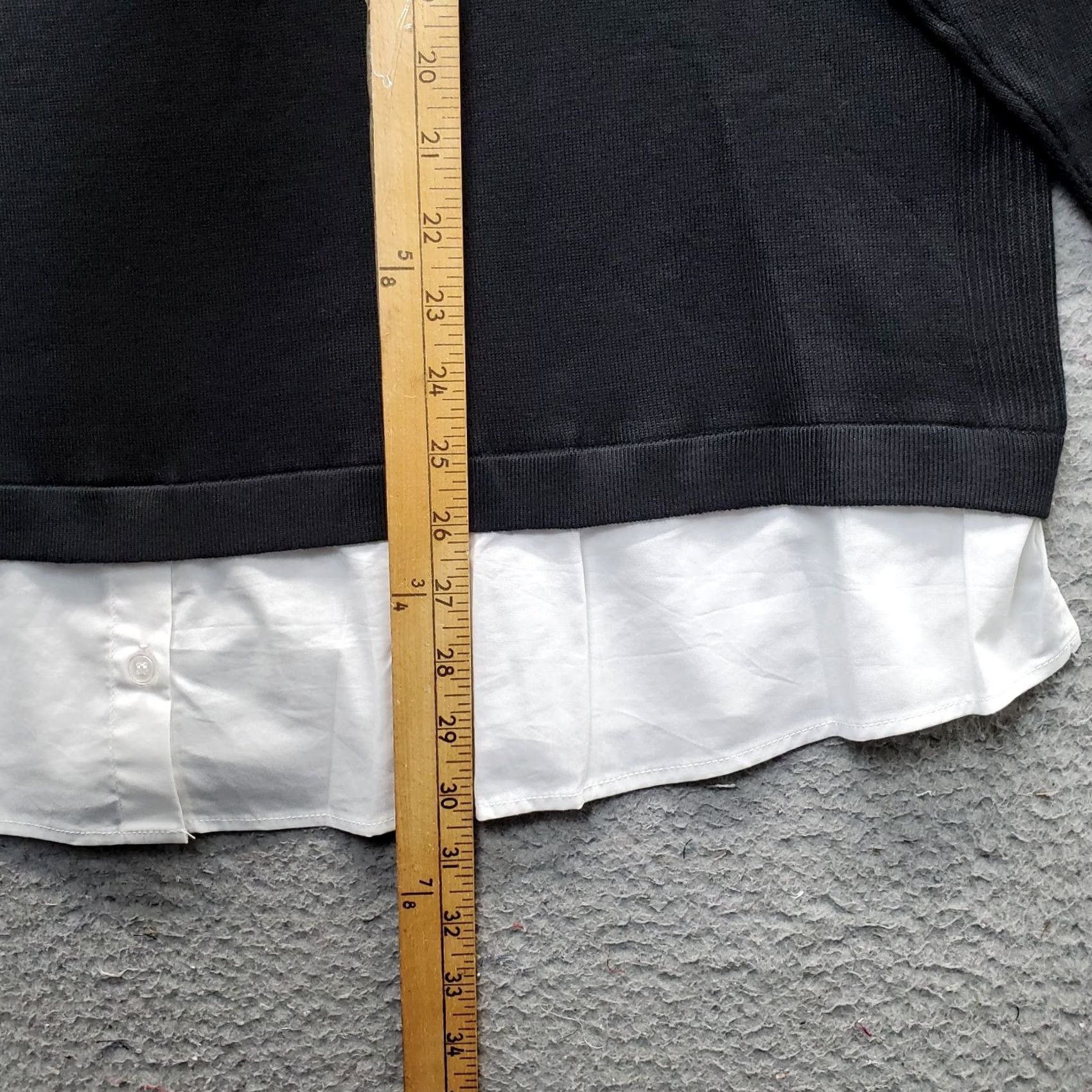 Avenue Avenue Womens 22/24 Multicolor Oversized Tight Knit Long Sleeve Sweater Size 3XL / US 20-22 - 3 Thumbnail