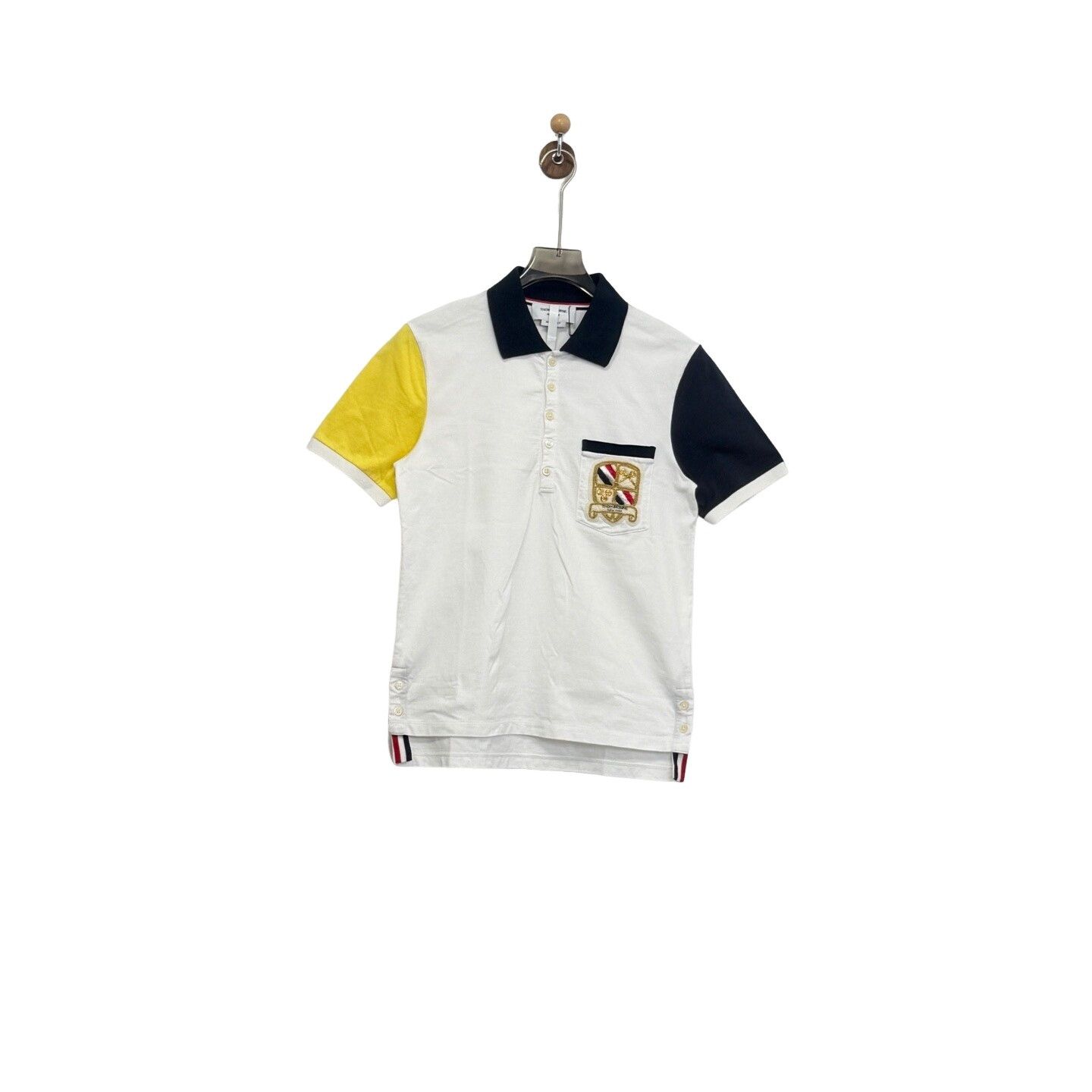 Thom Browne Thom Browne Colorblock Embroidered Logo Polo Size 0 Size US XS / EU 42 / 0 - 1 Thumbnail
