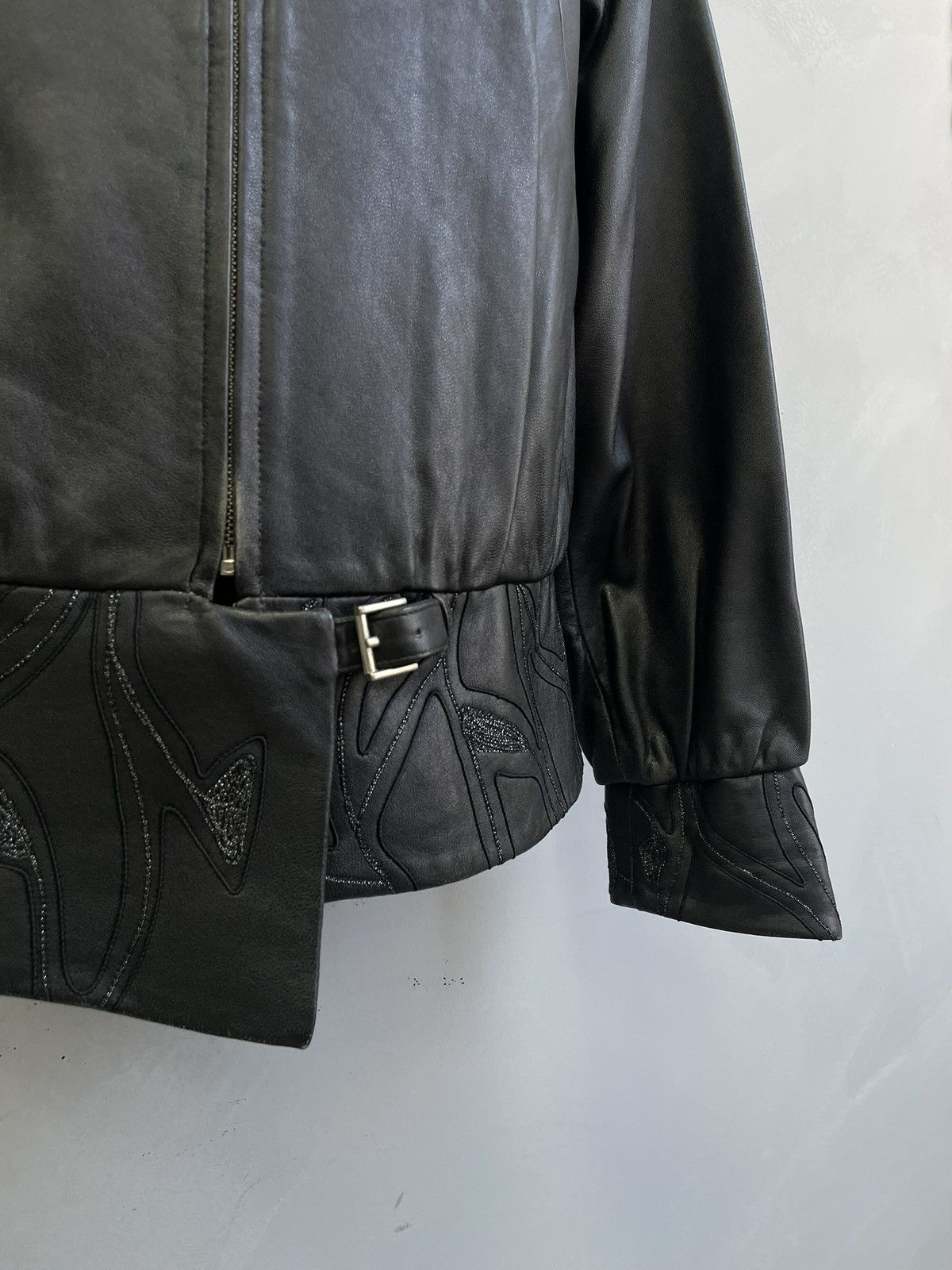 Japanese Brand 14th addiction black leather biker leather jacket gothic y2k Size US S / EU 44-46 / 1 - 4 Thumbnail