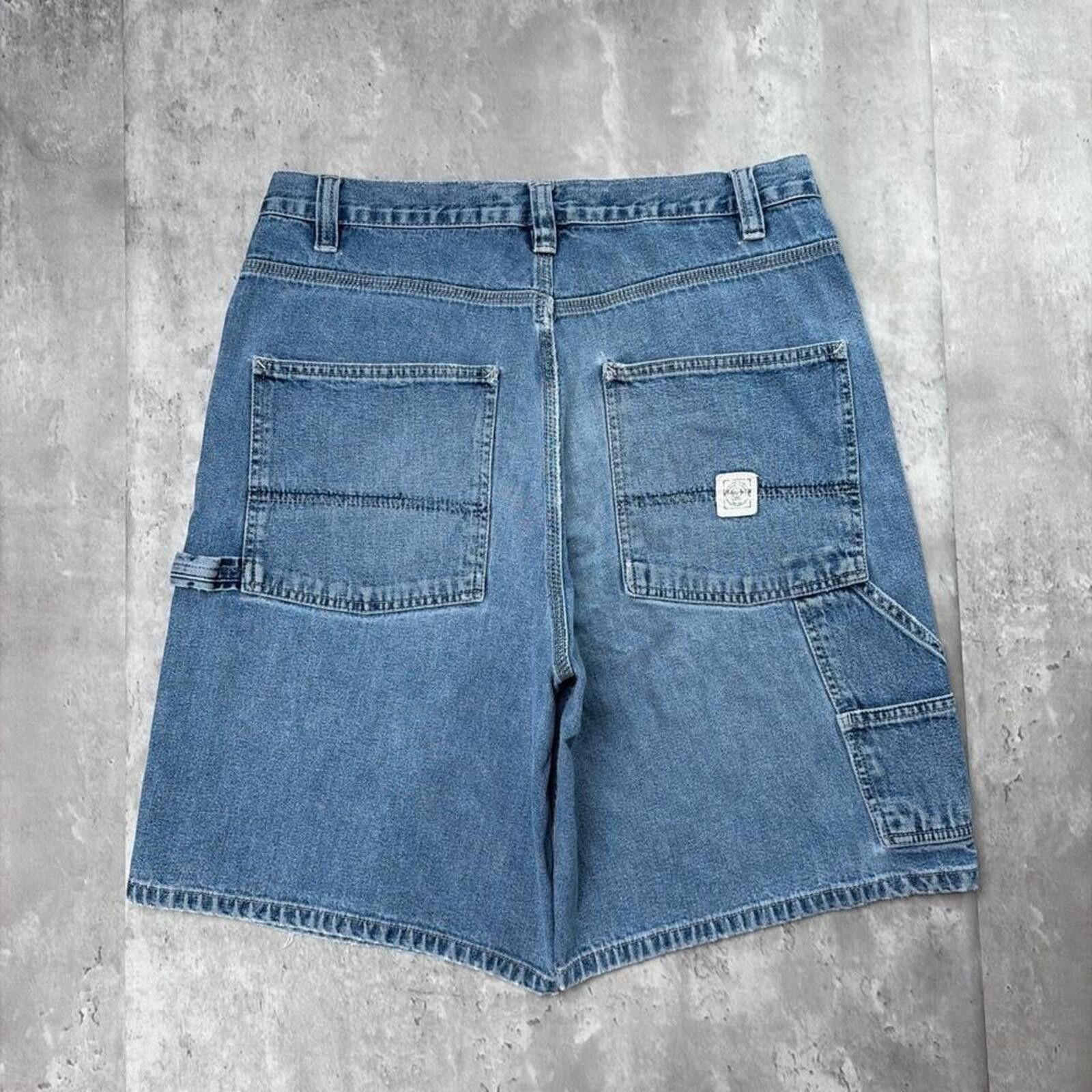Other Y2K Blue Sonoma Jeans Grunge Baggy Carpenter Denim Jorts Size US 34 / EU 50 - 1 Thumbnail