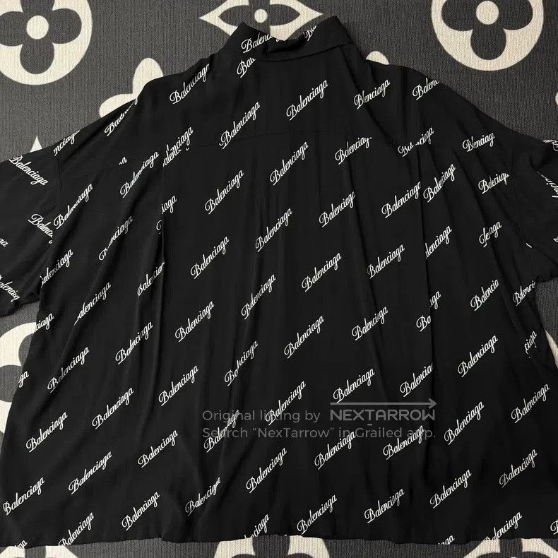 Balenciaga Balenciaga Black and White Fully Printed Short-Sleeve T-Sh Size XXS / US 00 / IT 34 - 2 Thumbnail