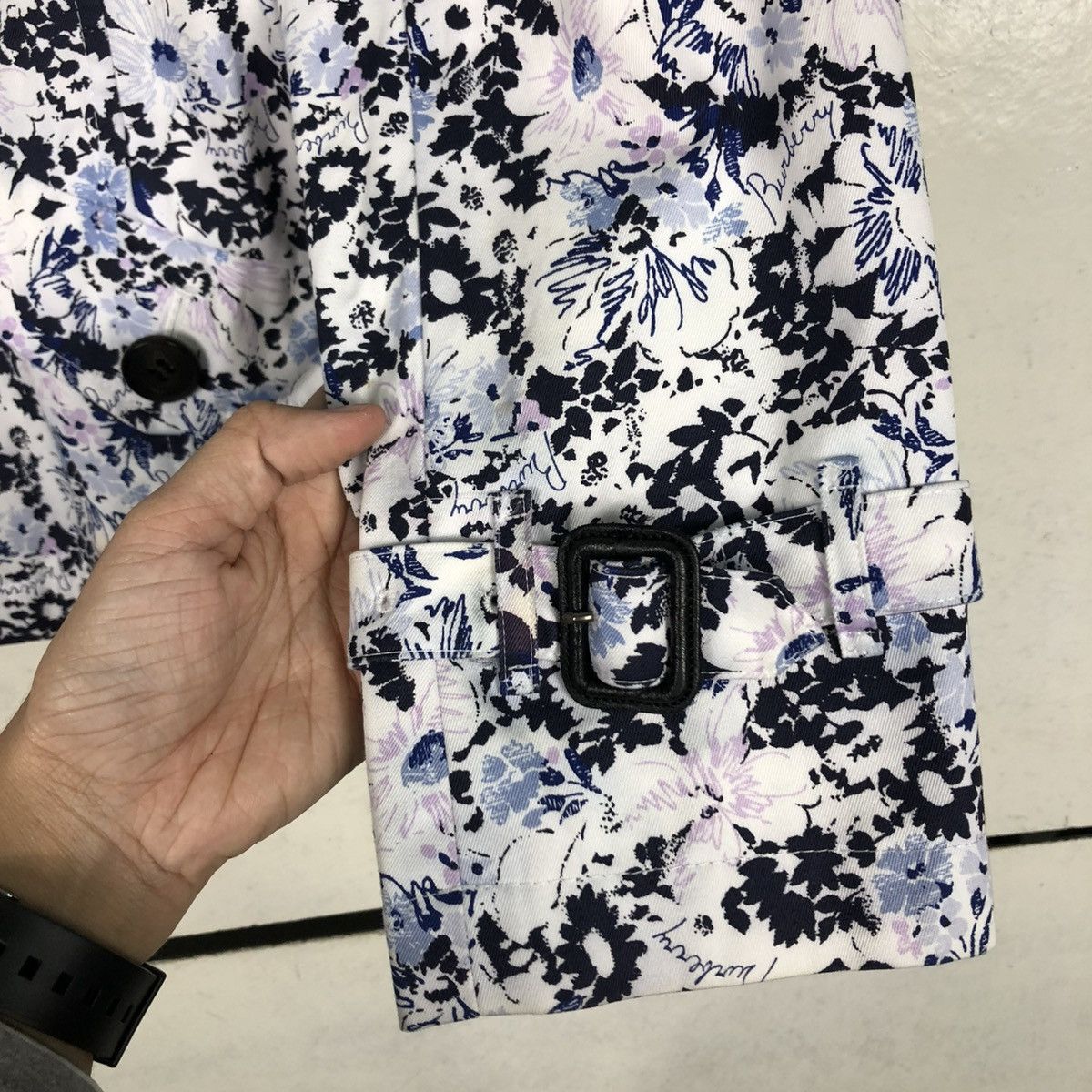 Burberry 🔥VINTAGE CHORE JACKET BURBERRY LONDON FLORAL FULL PRINT Size US S / EU 44-46 / 1 - 17 Thumbnail