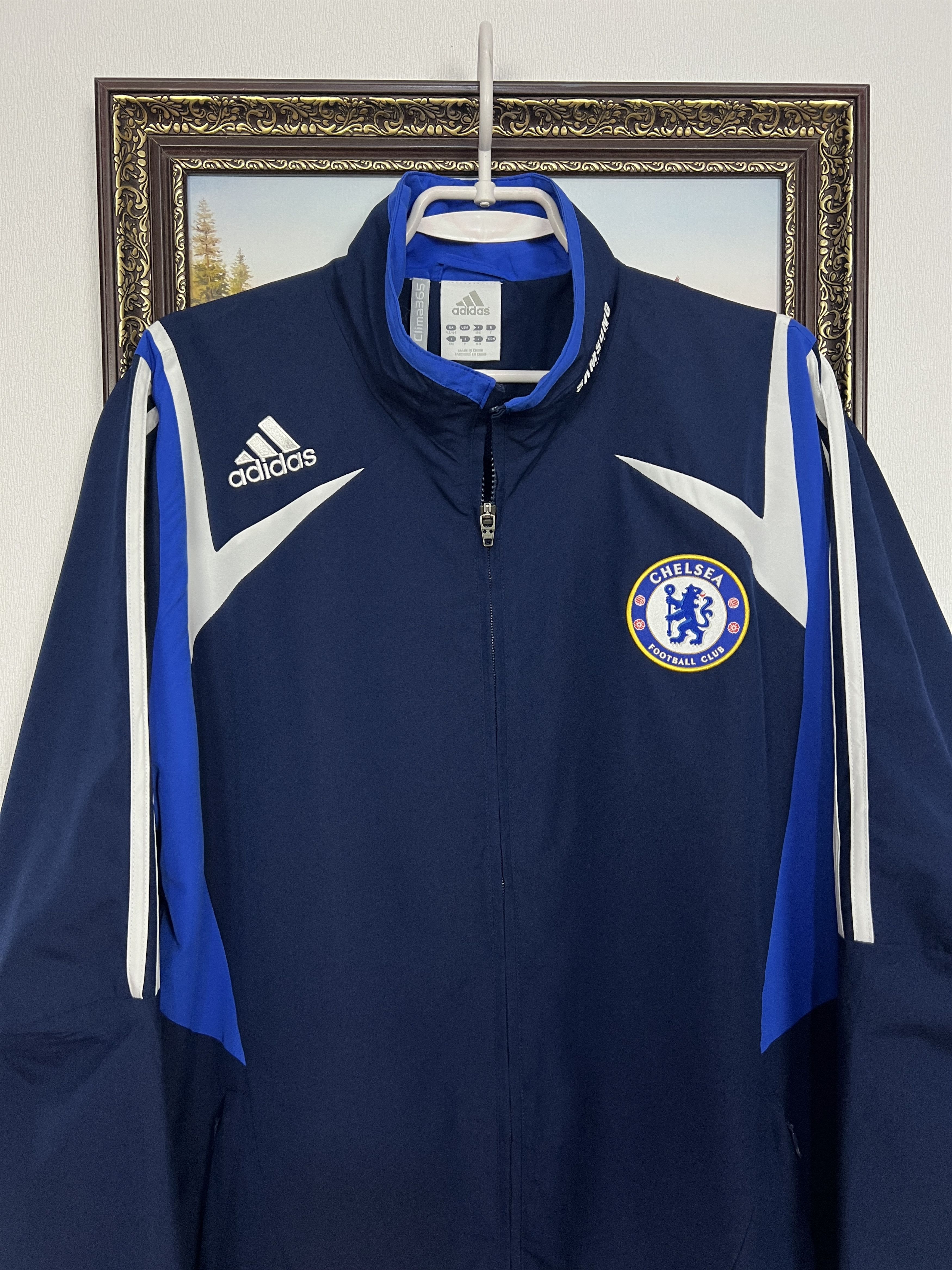 Adidas Vintage Chelsea Football Train Jacket Soccer Track Top Size US L / EU 52-54 / 3 - 2 Thumbnail