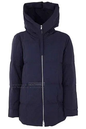 Jil Sander Jil Sander Loose navy mid-length hooded goose down down ja Size XS / US 0-2 / IT 36-38 - 1 Thumbnail