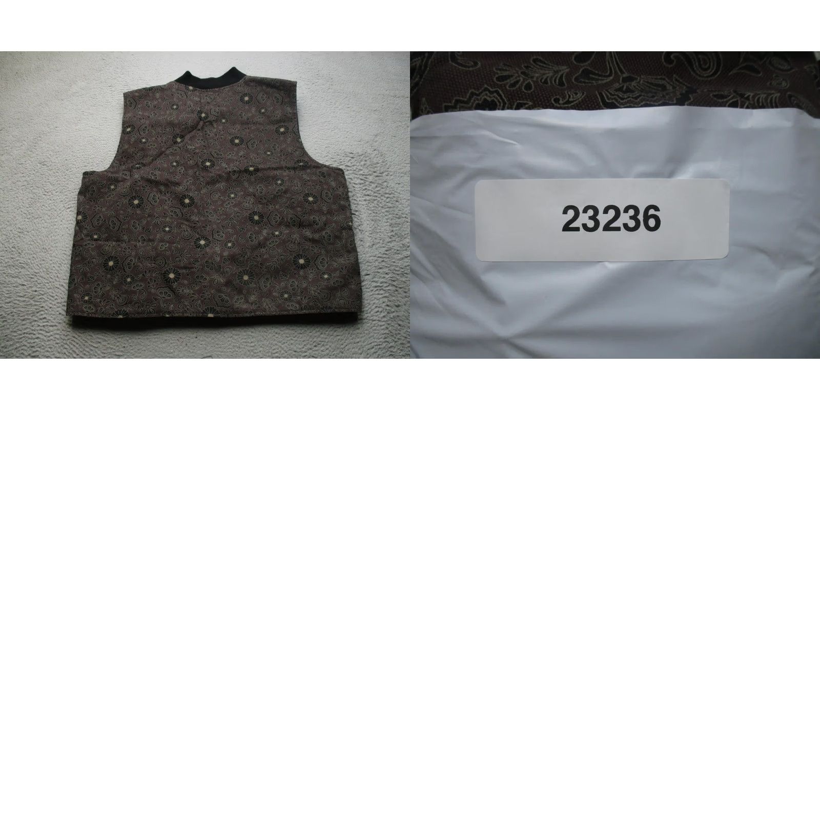 Dickies Dickies Vest Mens 2XL Brown Floral Canvas Quilted Full Zip Workwear Padded Size US XXL / EU 58 / 5 - 8 Thumbnail