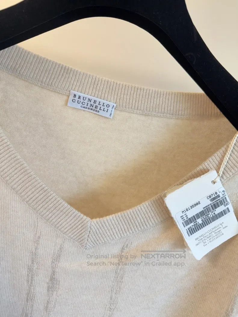 Brunello Cucinelli Brunello Cucinelli Sequined Knit Top Size L / US 10 / IT 46 - 6 Thumbnail