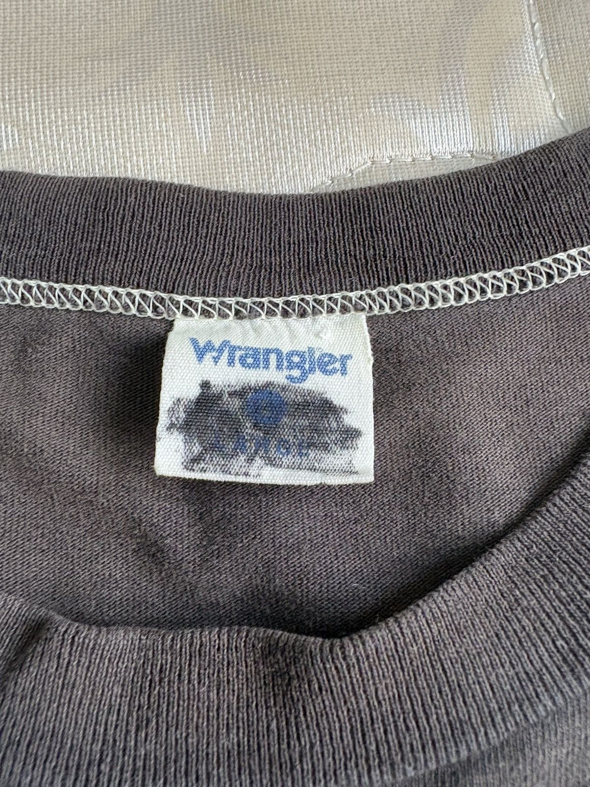 Japanese Brand × Vintage × Wrangler RARE Vintage Wrangler Blue Bell Sanforized Shirt Tees Size US M / EU 48-50 / 2 - 4 Thumbnail