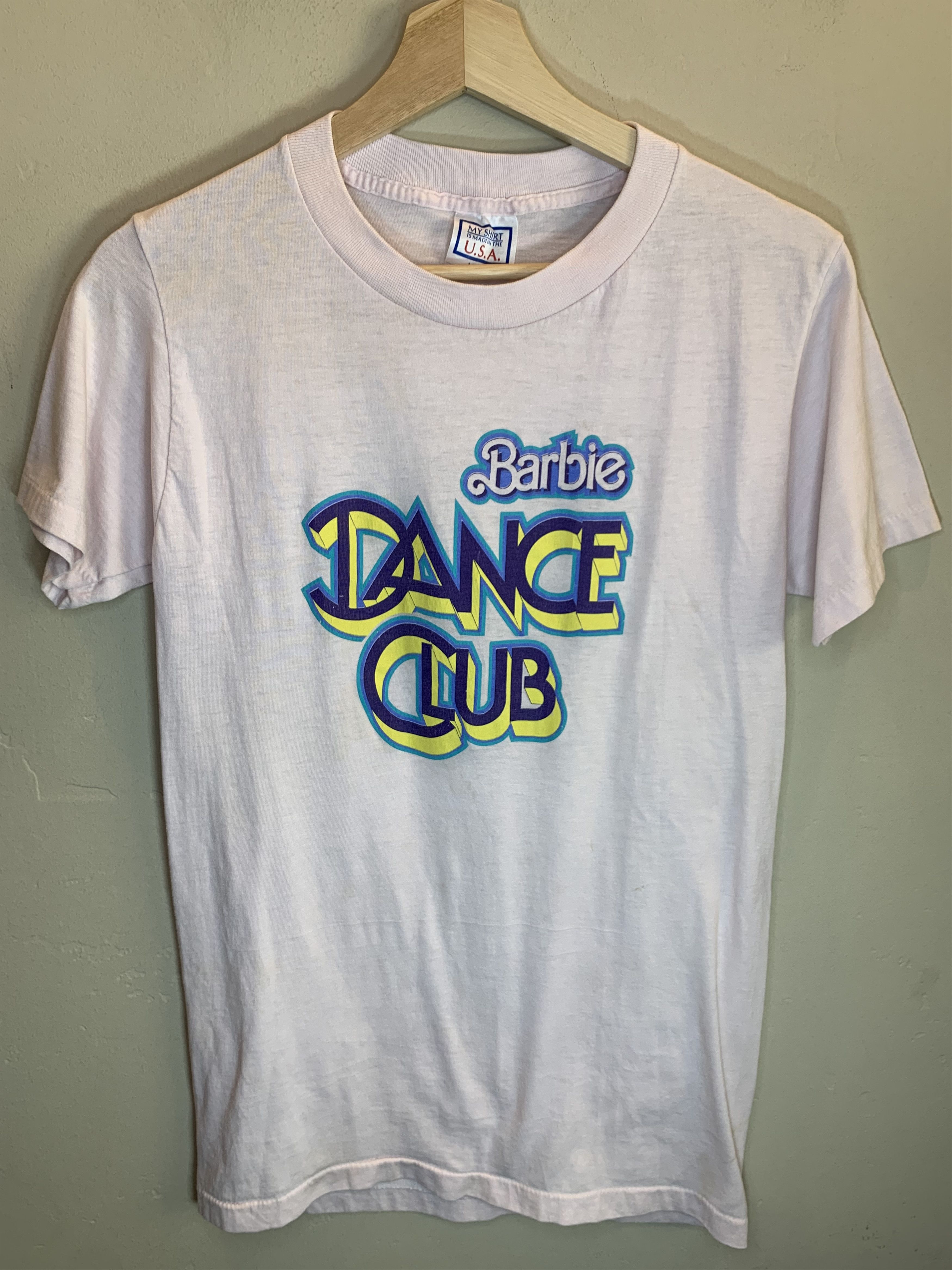 Vintage *RARE* Vintage 80’s Barbie Dance Club Single Stitch T-Shirt Size US M / EU 48-50 / 2 - 1 Thumbnail