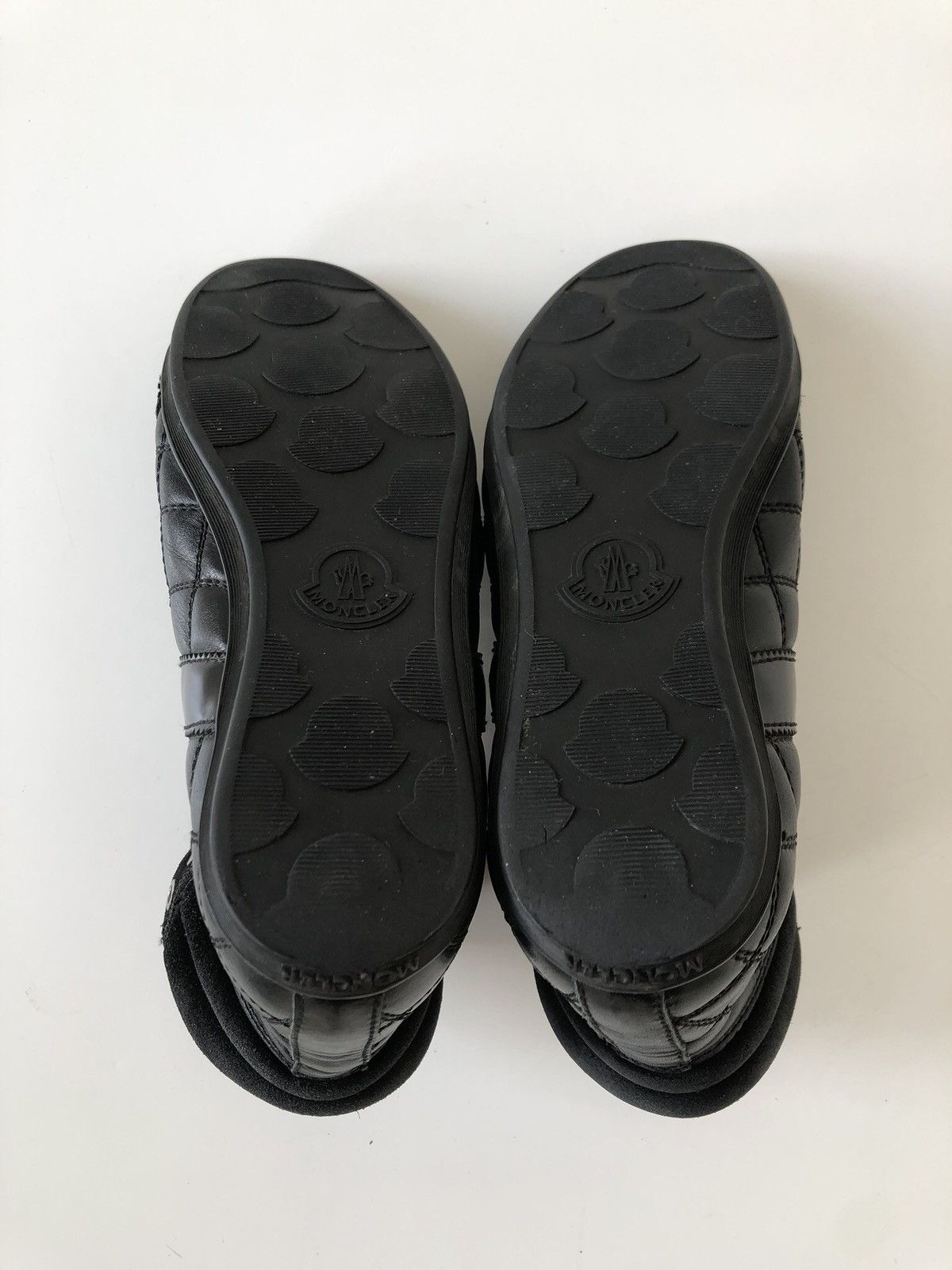 Moncler Moncler Logo Patch Hi-Top Leather Sneakers Size US 6 / IT 36 - 9 Thumbnail