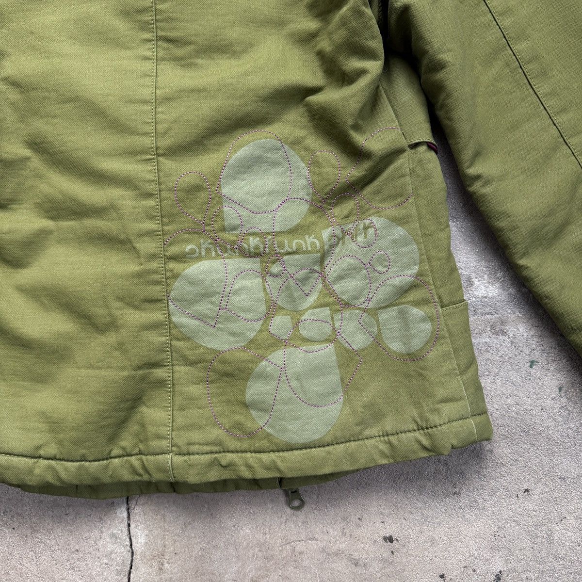 Vintage Y2K Skunkfunk Green Fairy Core Asymmetric Zip Jacket Size M / US 6-8 / IT 42-44 - 5 Thumbnail