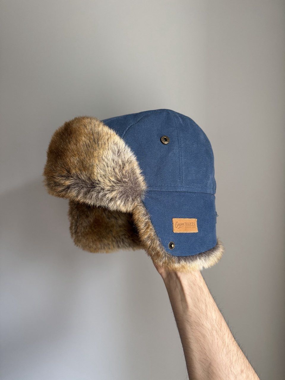 Other Vintage Barts Denim Ushanka Trapper Hat Fur Fuzzy Winter Size ONE SIZE - 2 Thumbnail