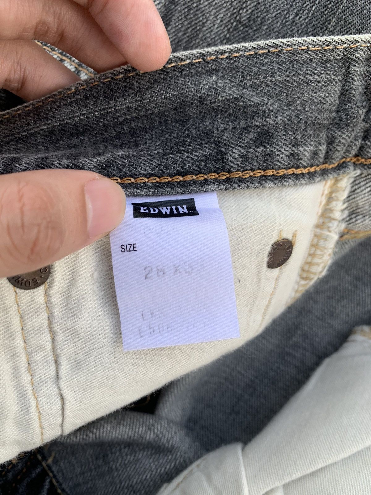 Kapital VINTAGE EDWIN 505s SELVEDGE FADED JAPANESE DISTRESSED DENIM Size US 28 / EU 44 - 18 Thumbnail