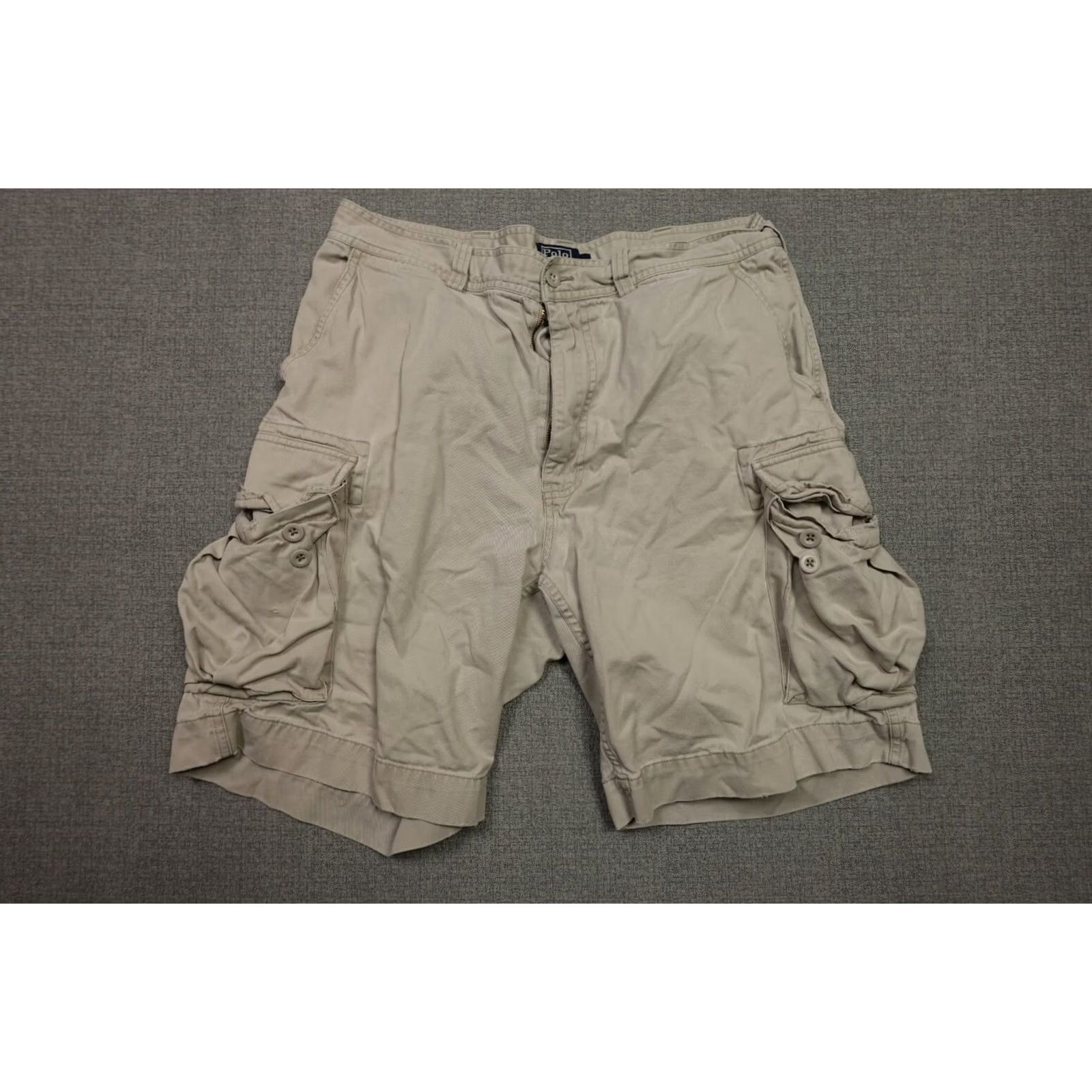 Polo Ralph Lauren Polo Ralph Lauren Cargo Shorts Mens 35 Beige Baggy Loose Fit Retro Utility Shirt/Shorts Size US S / EU 44-46 / 1 - 2 Thumbnail