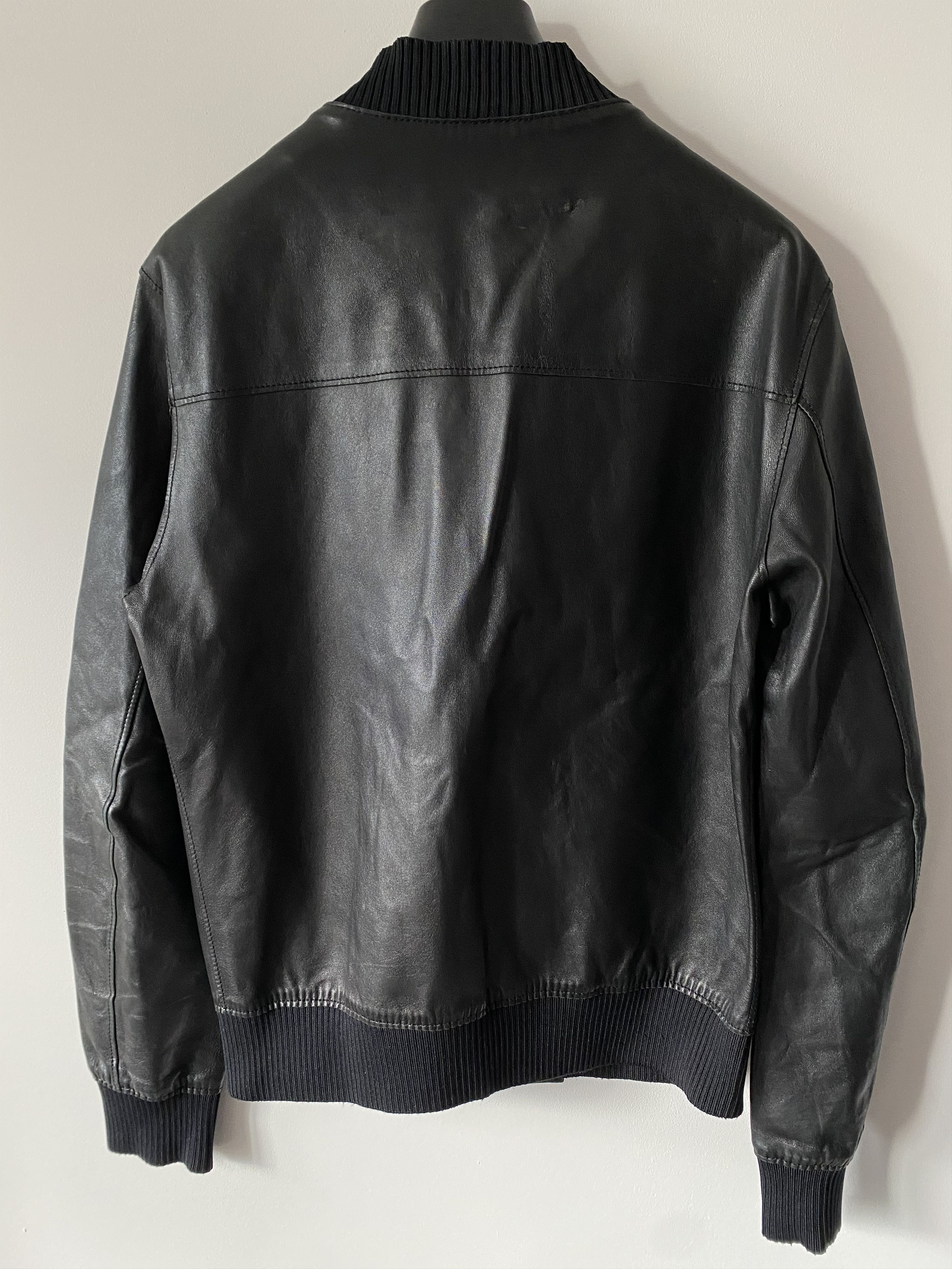 Dolce & Gabbana Dolce & Gabbana men's leather bomber jacket casual Size US M / EU 48-50 / 2 - 2 Thumbnail