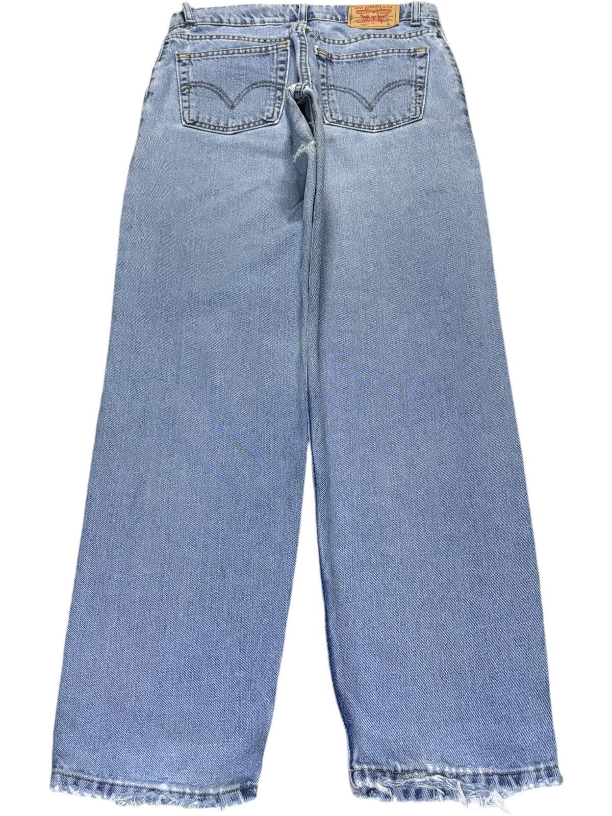 Levi's Vintage 90s Levis 550 Relaxed Fit Blue Wash Distressed Jeans Size US 30 / EU 46 - 2 Thumbnail