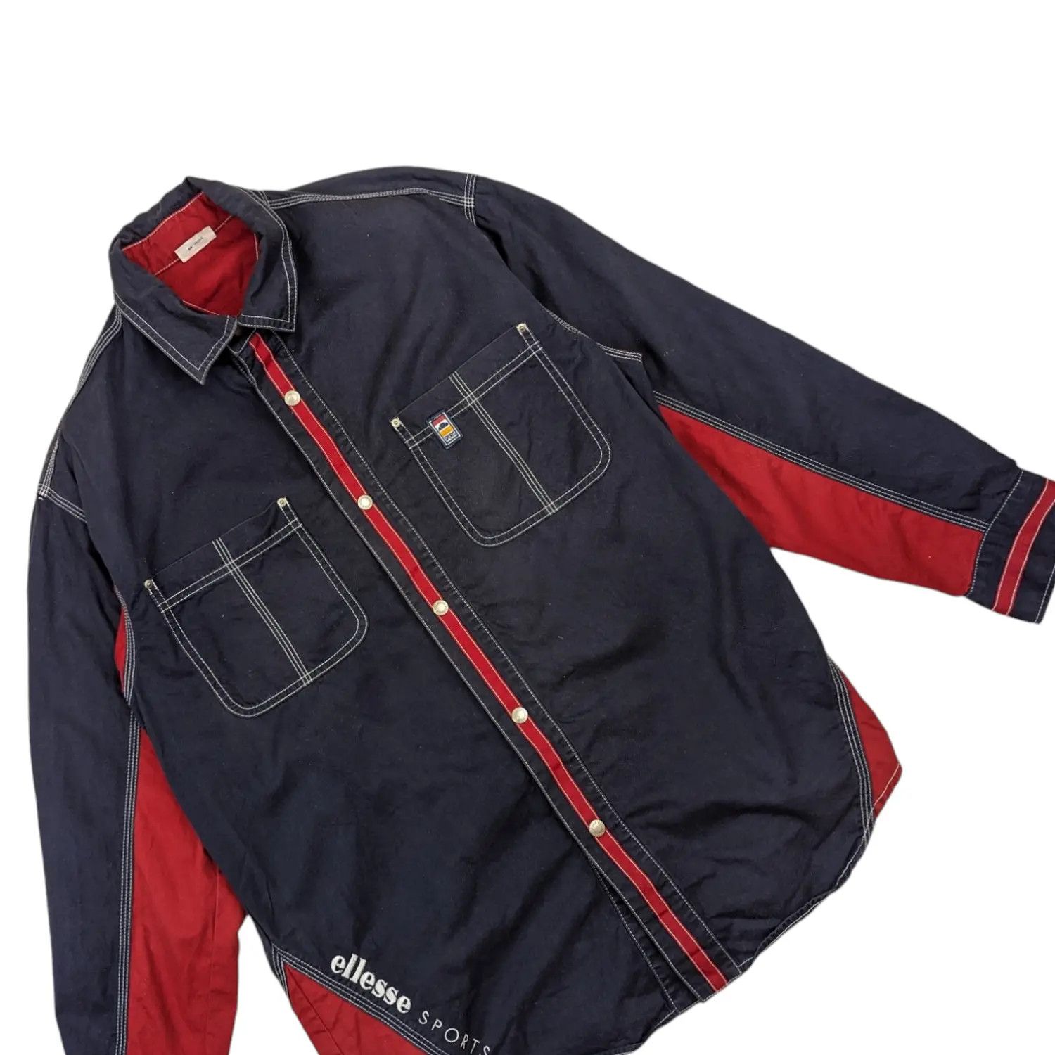 Ellesse ELLESSE Button Up Shirt Style Jacket Size US M / EU 48-50 / 2 - 3 Thumbnail