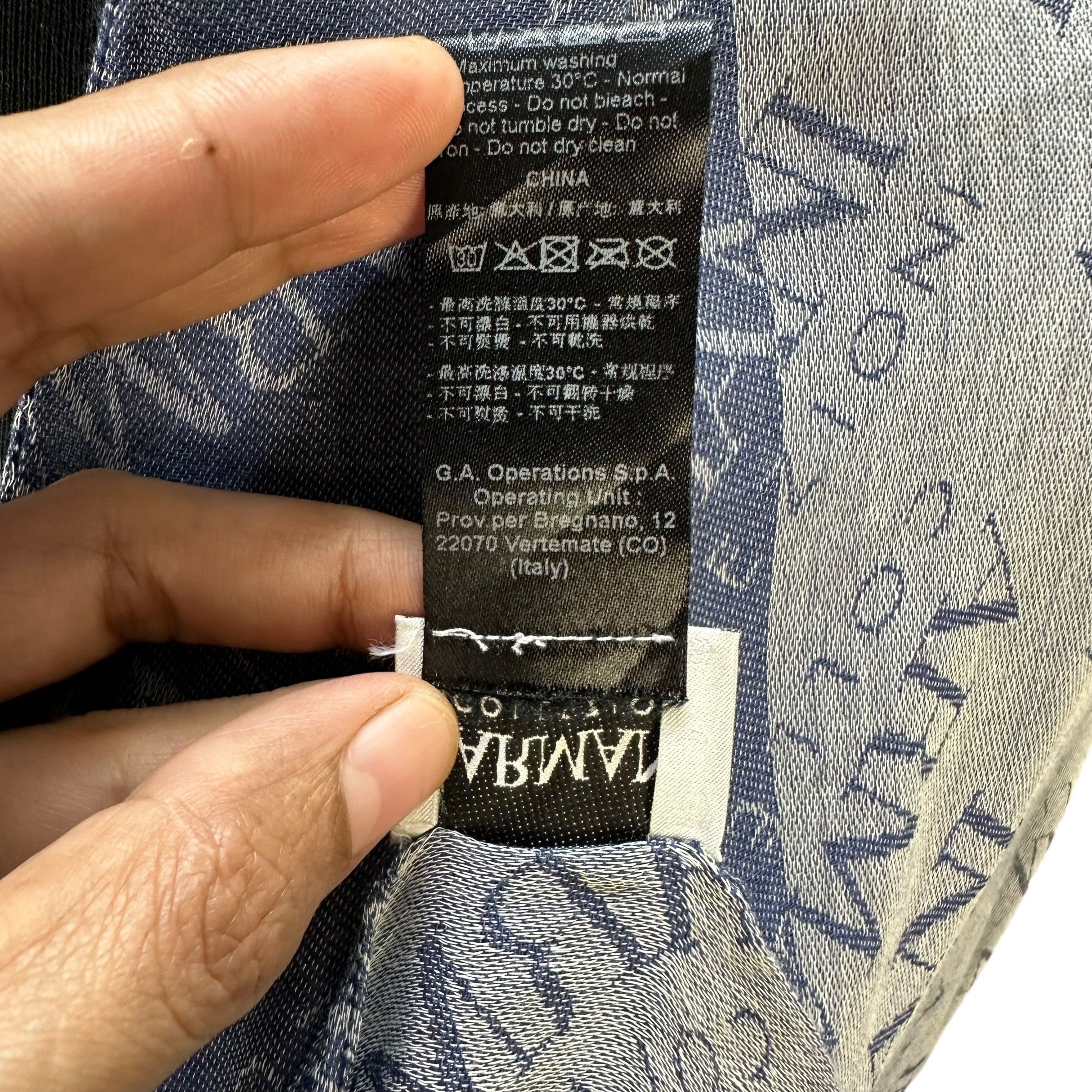 Armani Collezioni ARMANI COLLEZIONI All Over Logo Scarf #A76-1824 Size ONE SIZE - 6 Thumbnail