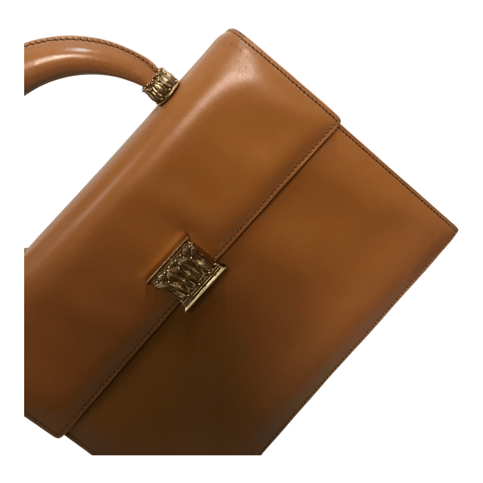 Christian Dior Monsieur Cristian Dior Leather Brown HandBag Size ONE SIZE - 4 Thumbnail