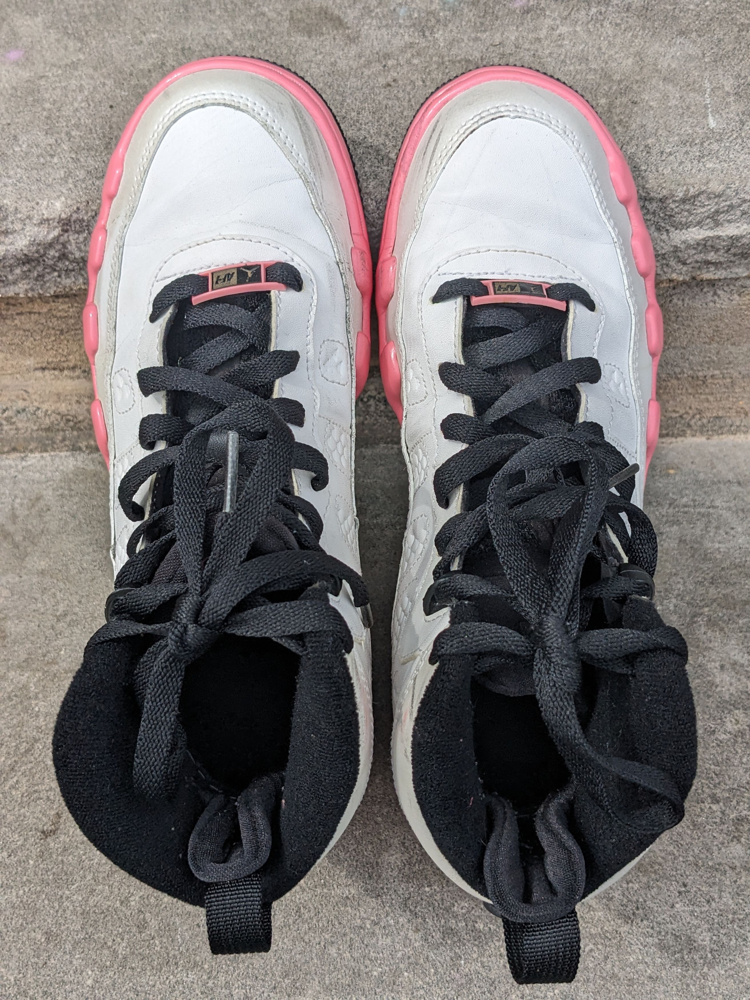 Jordan Brand × Nike Jordan Fusion 9 Mid Dear Mama Girl's 383327-161 Size 6.5Y Size US 6.5 / IT 36.5 - 4 Thumbnail