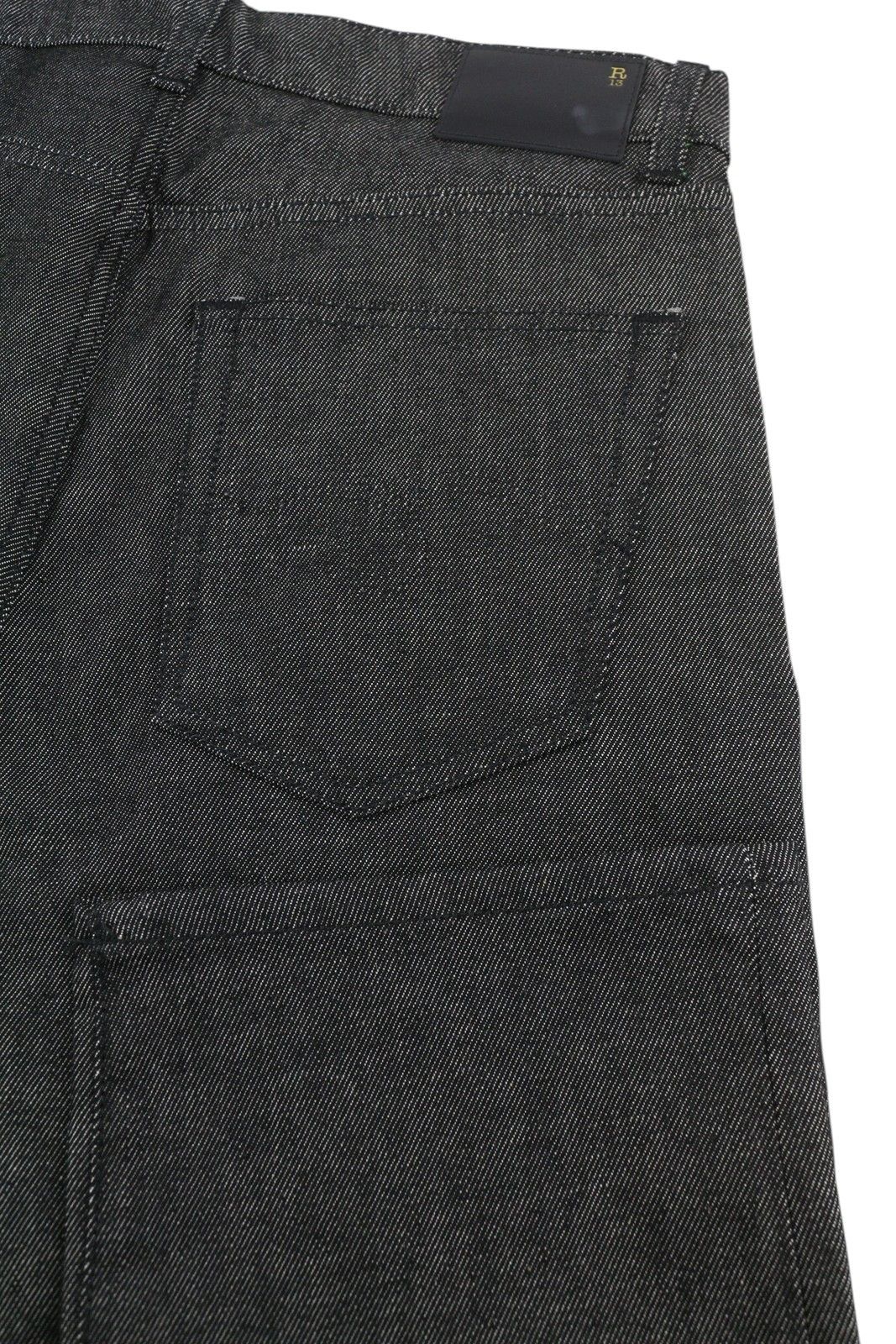 R13 BOYFRIEND 27 Vintage Grey Straight Cropped Ankle 86489 Size 27" / US 4 / IT 40 - 5 Thumbnail