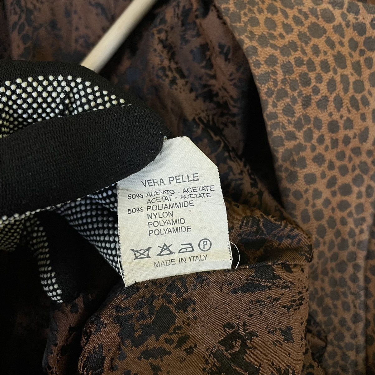 Genuine Leather ITALIAN DESIGNER BRA MA GENUINE LEATHER LEOPARD HEAVY JACKET Size US L / EU 52-54 / 3 - 11 Thumbnail